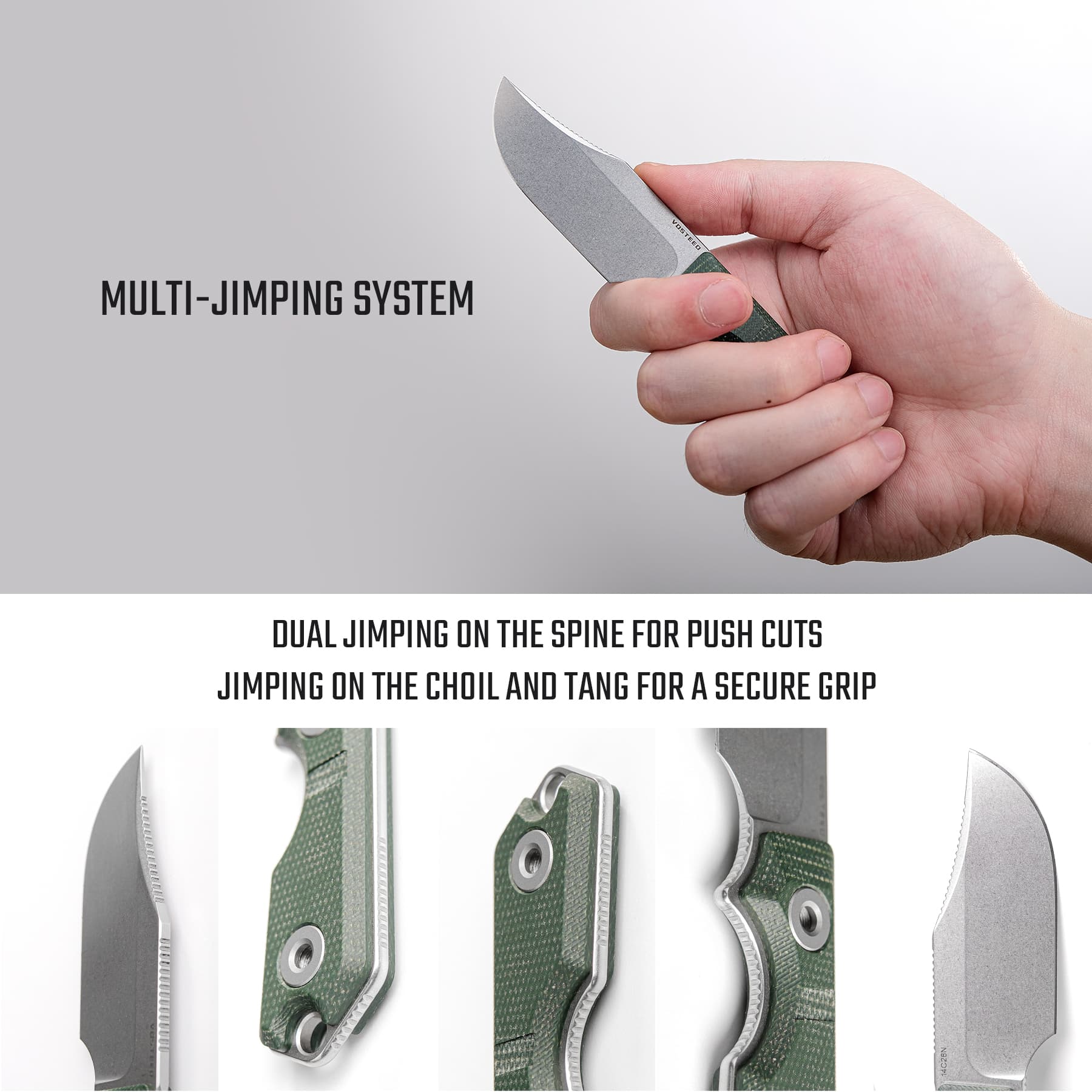 Quokka Fixed Blade Knife - 2.72