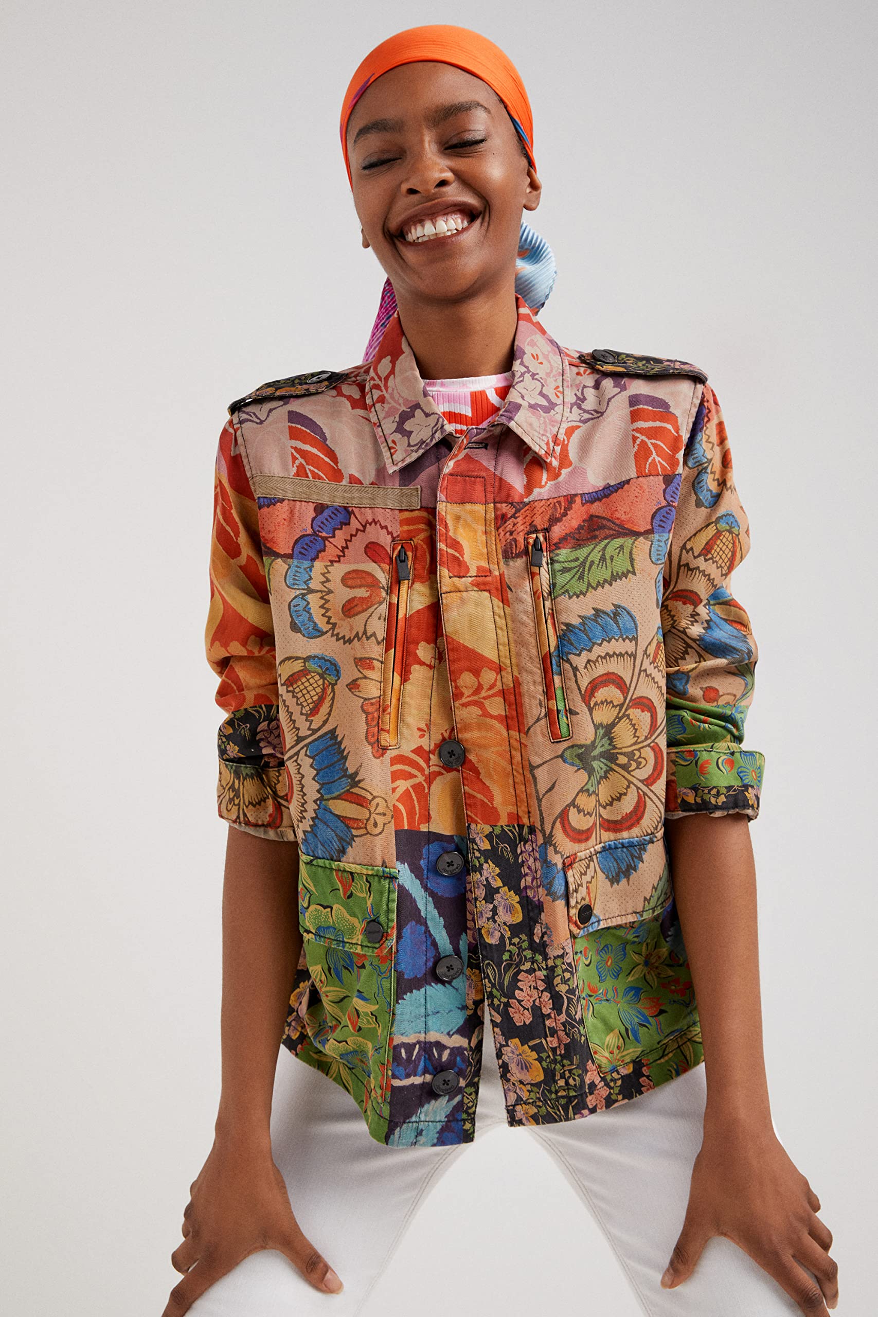Desigual Women's Winter Coat - Waterproof Warm Jacket for Cold Weather | Fashionable Outerwear for Everyday Wear & Outdoor Activities