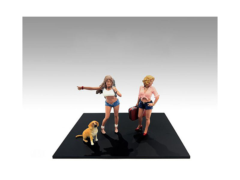 American Diorama Figure18 Series 1 - 9-Piece 1/18 Scale Model Figure Set for Diecast Cars, Military Dioramas & Collectible Displays - Perfect for Model Builders & Hobbyists