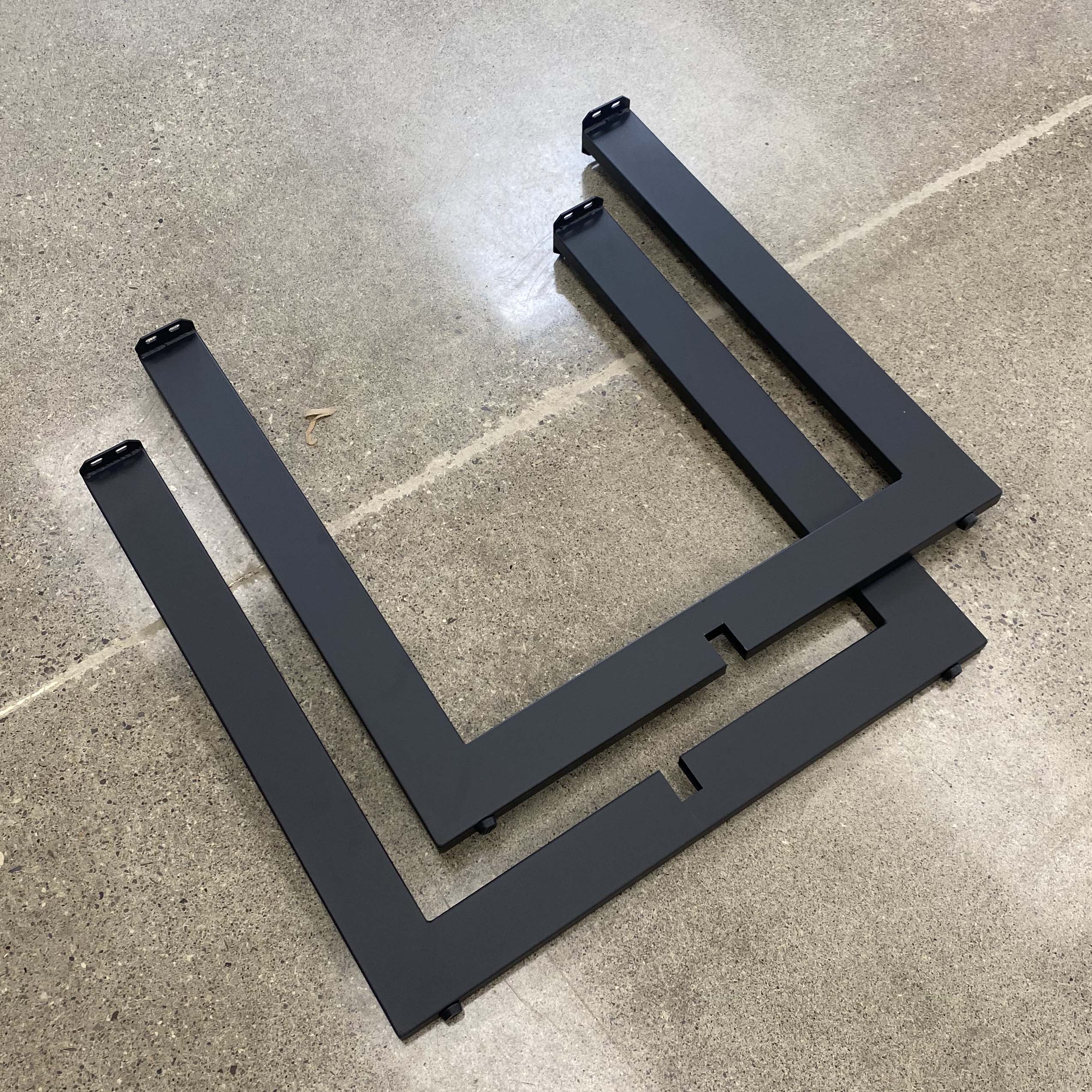 SS1411 Round Cross Dining Table Base - Heavy Duty Metal Pedestal for Round Tables, 1 Set - Perfect for Restaurants, Cafes, and Home Dining Rooms