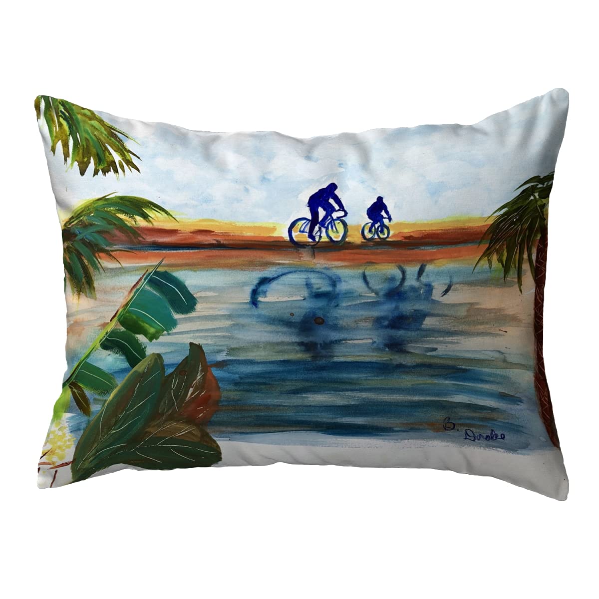 Betsy Drake NC1198 Decorative Throw Pillow 16x20 Inches - Multi Color for Living Room, Bedroom & Sofa Cushion