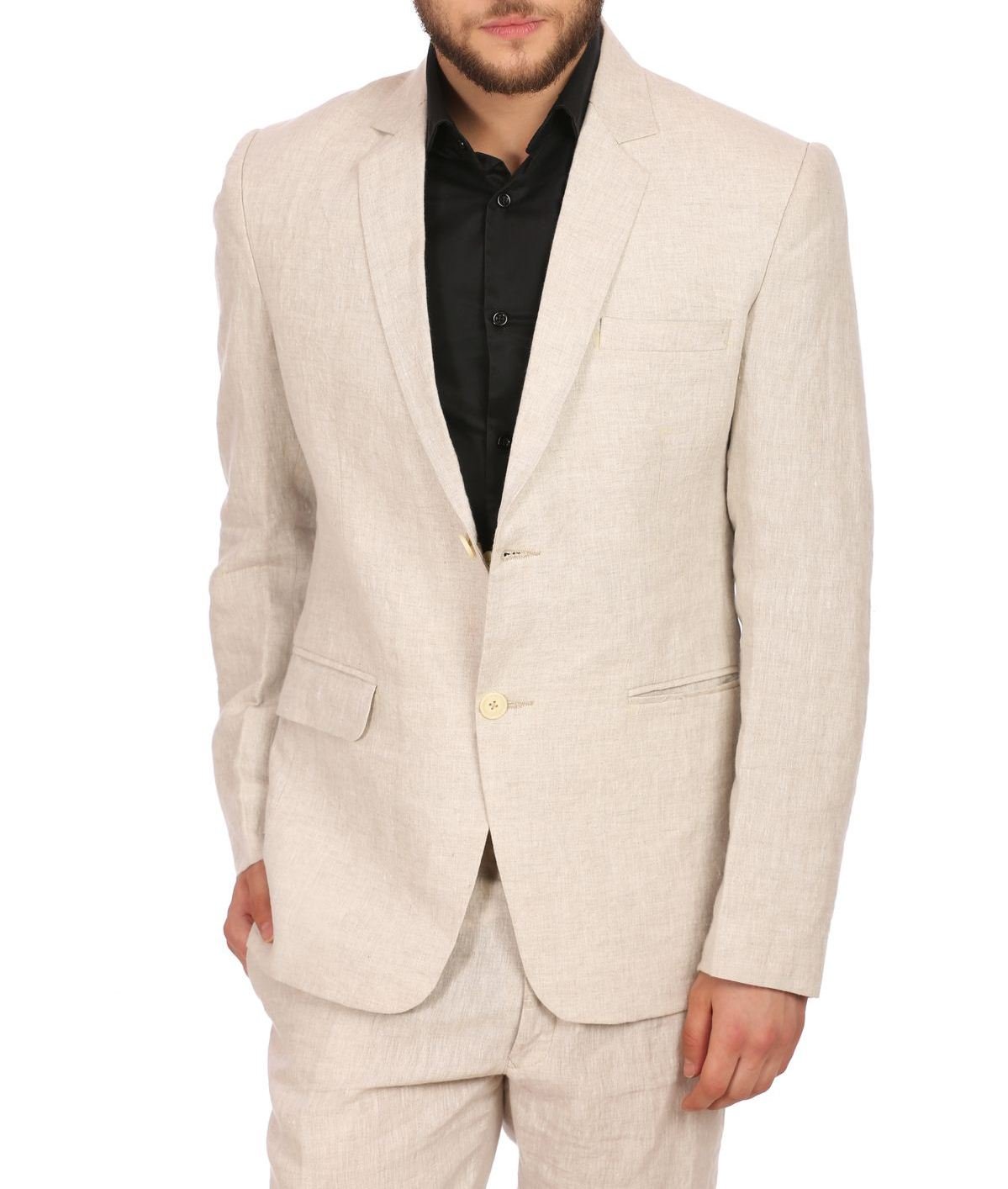 Vintage Men's Linen Blazer Jacket - Lightweight Summer Casual Sport Coat for Weddings, Office & Outdoor Events (Multiple Colors)