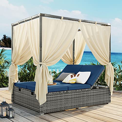 Blue+gray Rattan