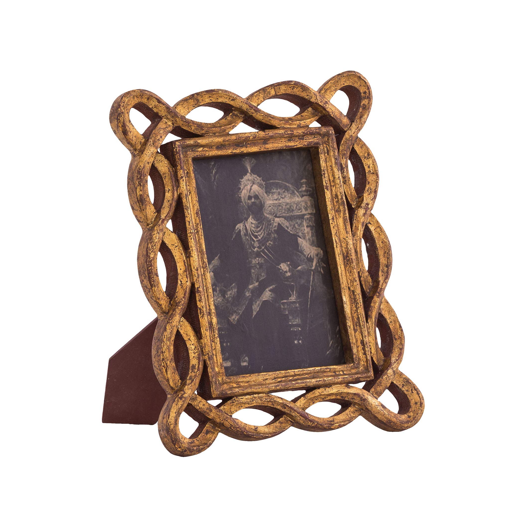 Elk Lighting FRAM001 Antique Gold Picture Frame - Elegant Wall Decor for Living Room, Bedroom & Office