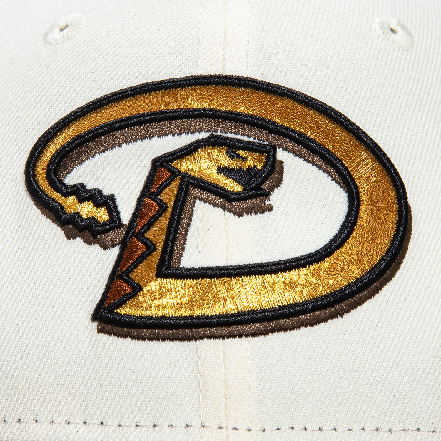 New Era 59Fifty Arizona Diamondbacks MLB Baseball Cap with Inaugural Patch - White & Brown Snapback Hat for Men, Women | Game Day, Sports Fan Gift, Casual Wear