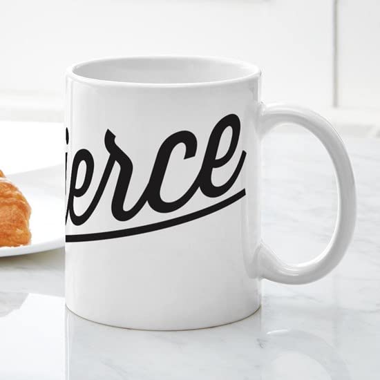 Fierce Ceramic Coffee Mug 11 oz (325 ml) - Insulated Travel Mug for Hot & Cold Drinks, Perfect for Office, Home, or Camping - CafePress