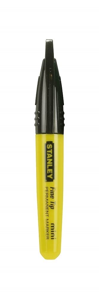 Stanley Tools Mini Fine Tip Black Marker (Pack of 72) - Permanent Ink for Precision Labeling, Marking & DIY Projects