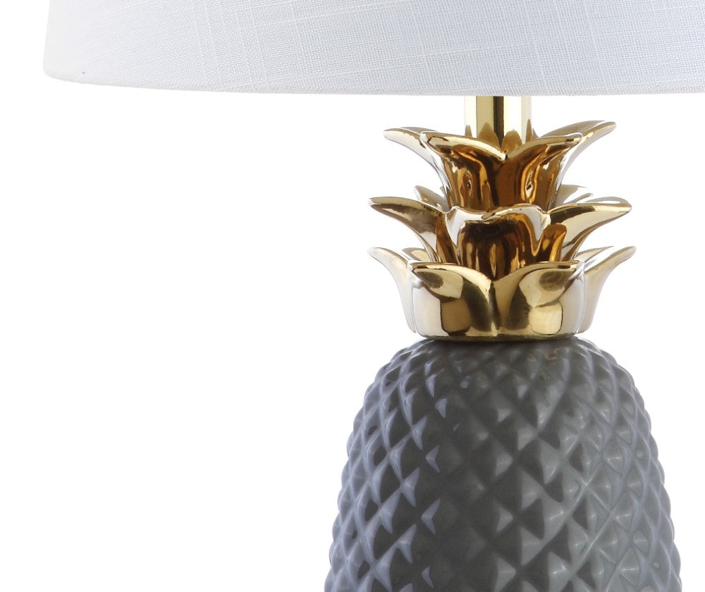 Modern Pineapple Ceramic LED Table Lamp - 23