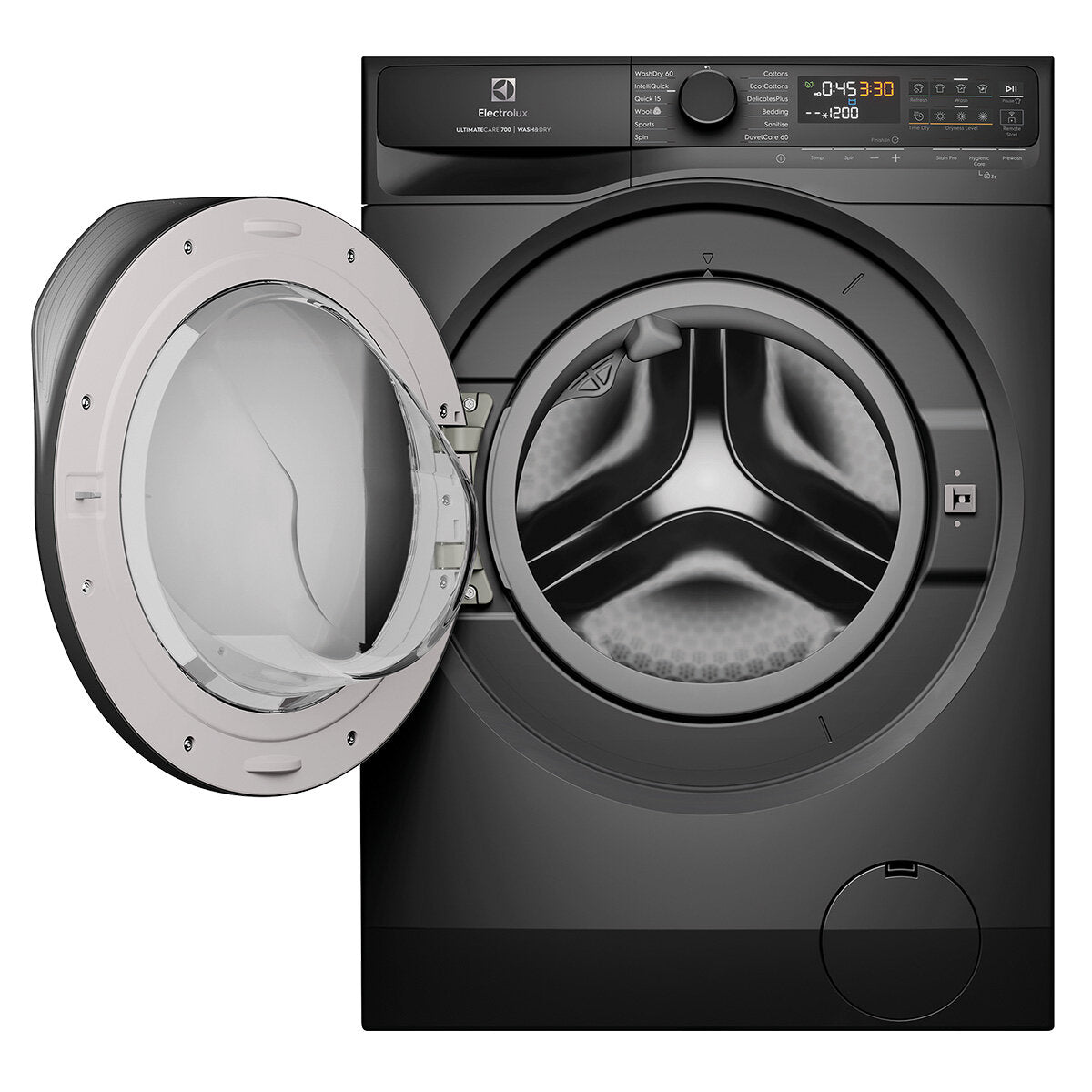 Electrolux UltimateCare 700 10kg/6kg Front Load Washer Dryer Combo - Dark Onyx (EWW1043R7SC) for Laundry Room & Small Spaces