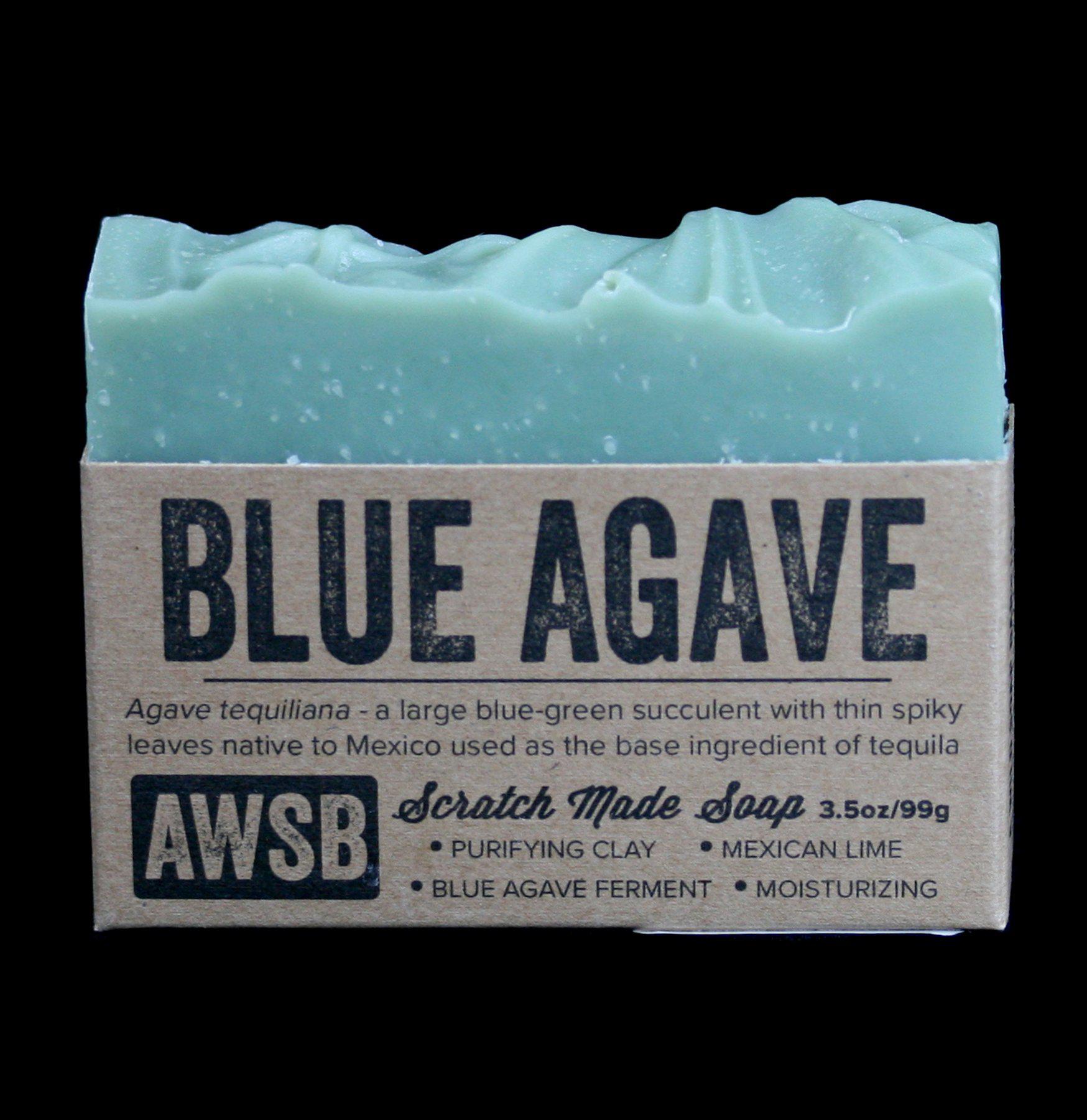 Organic Blue Agave Bar Soap for Sensitive Skin - Natural Moisturizing & Gentle Cleansing - Perfect for Daily Use, Travel & Eco-Friendly Gifting