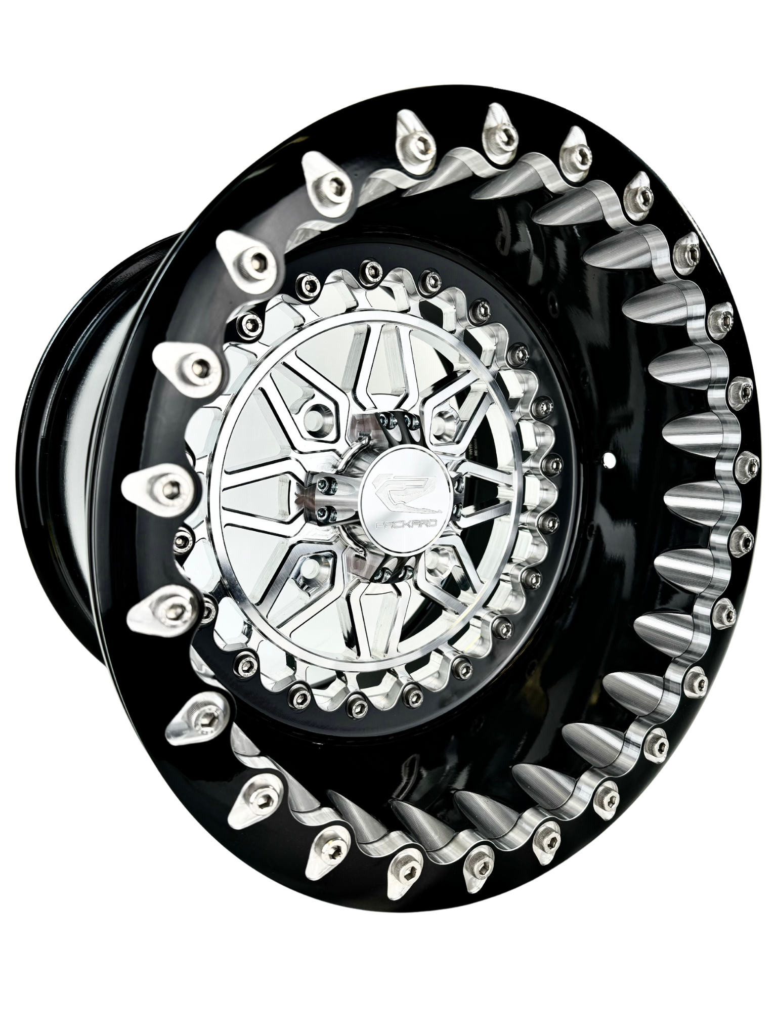 Apollo FF Forged Beadlock Wheels in Silver - High-Performance Off-Road Rims for Trucks & SUVs | Perfect for Rock Crawling, Mudding & Trail Adventures