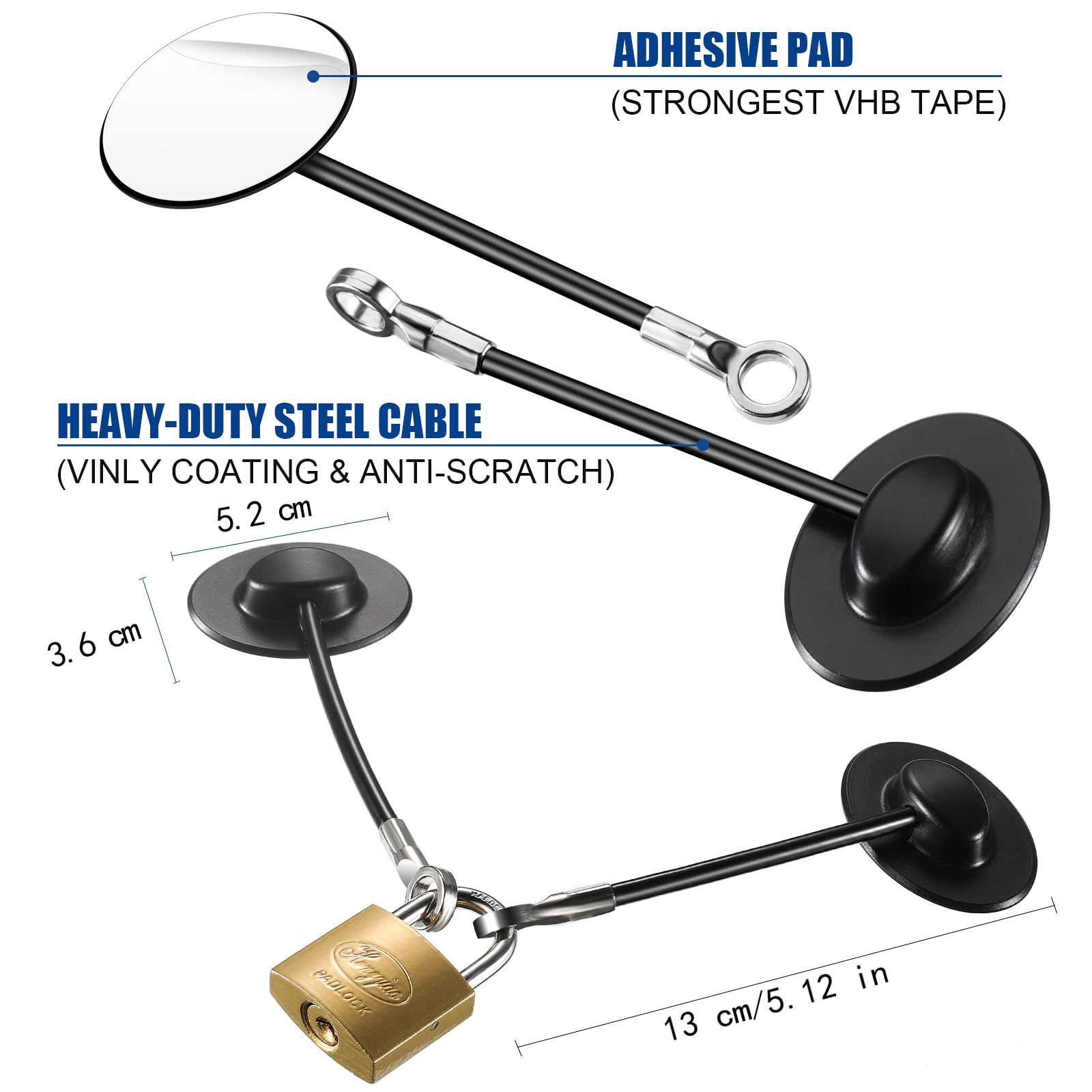 4 Pack Child Safety Fridge Locks with Keys - Baby Proof Refrigerator, Freezer & Cabinet Locks - Durable Childproof Locks for Home Kitchen Safety (Great for Families with Toddlers & Curious Pets)