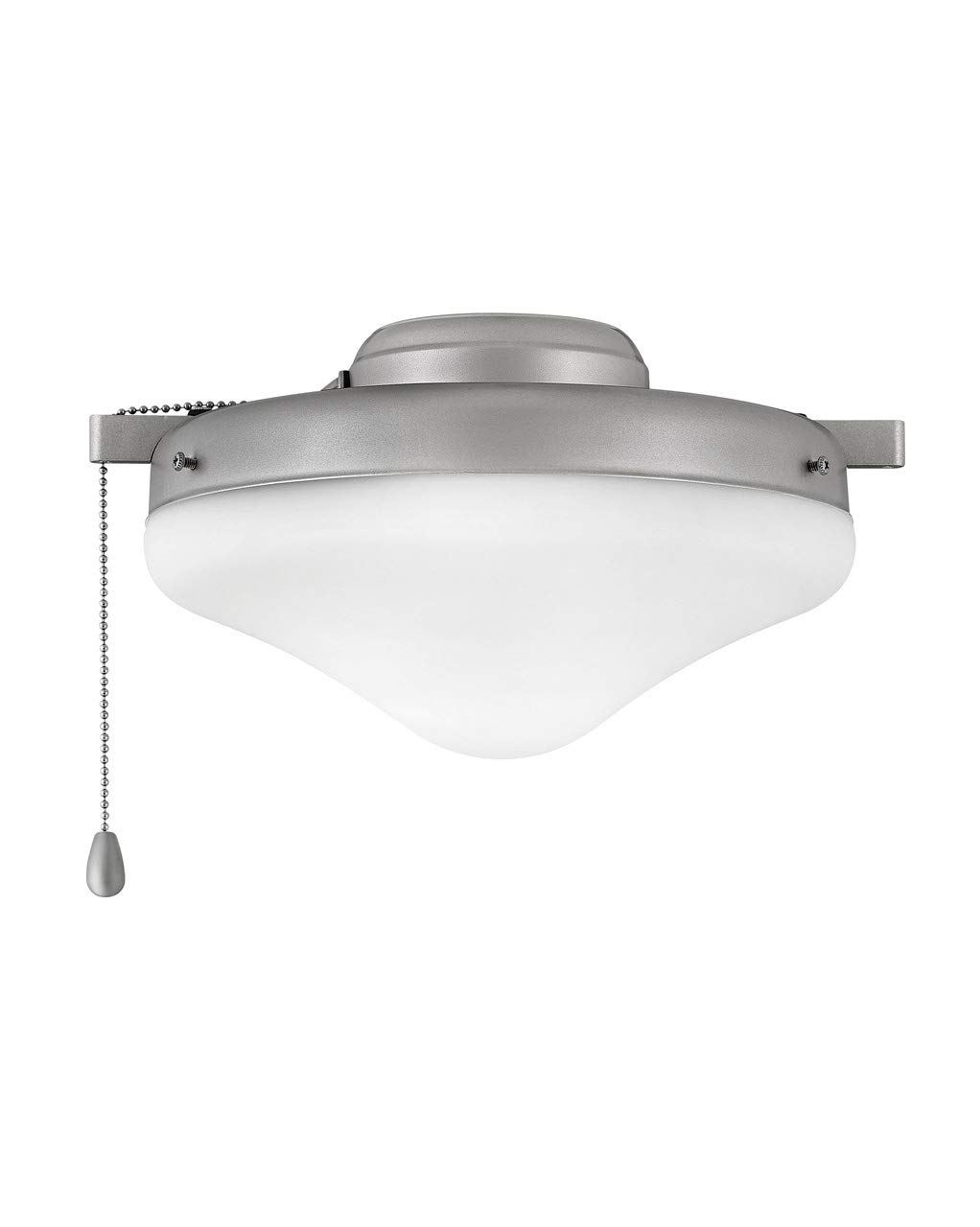 Hinkley Light Fixture with Heirloom Glass Shade in Brushed Nickel Finish - Perfect for Dining Room, Bedroom, or Living Room Lighting