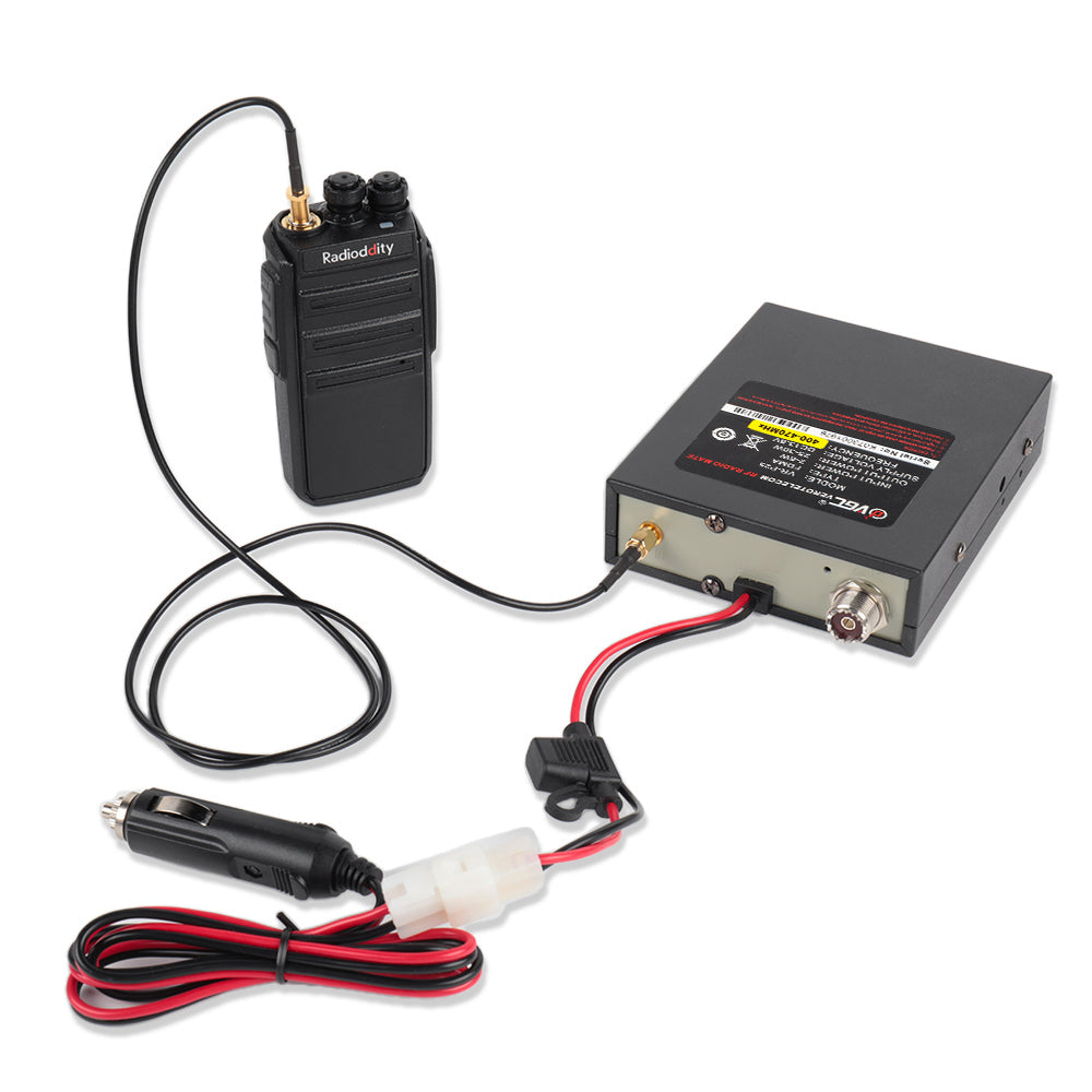 VGC VR P25U 400-470MHz Analog Radio Amplifier - High Power Signal Booster for Two-Way Radios, Walkie Talkies & Ham Radio Communication - Ideal for Outdoor Adventures, Security Teams & Emergency Response
