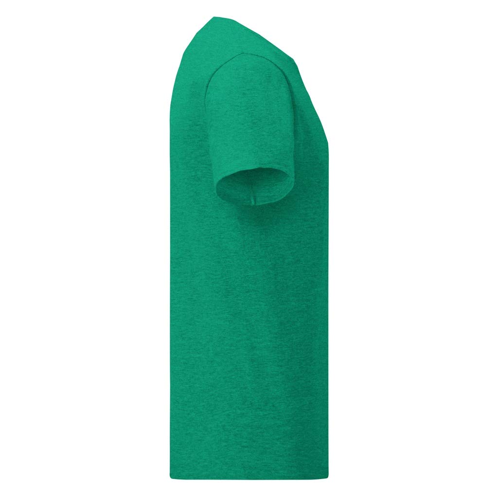 Fruit of the Loom Men's Iconic Comfort Soft Cotton T-Shirt - XXL Heather Green - Relaxed Fit Casual Tee for Everyday Wear, Gym & Lounge