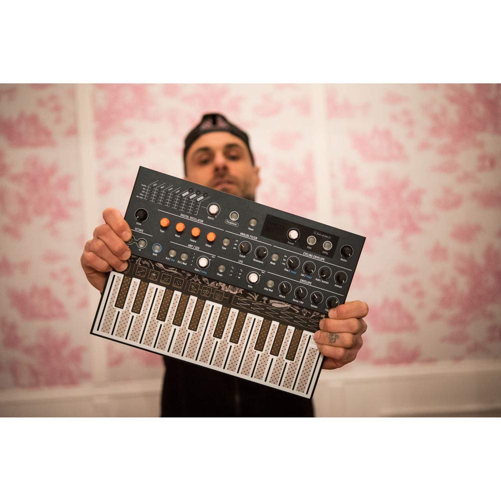 Arturia MicroFreak Vocoder Hybrid Analog/Digital Synthesizer with Advanced Digital Oscillators - Black | Bundle with Gooseneck Mic & Studio Headphones | Perfect for Music Production, Live Performances & Home Recording Studios