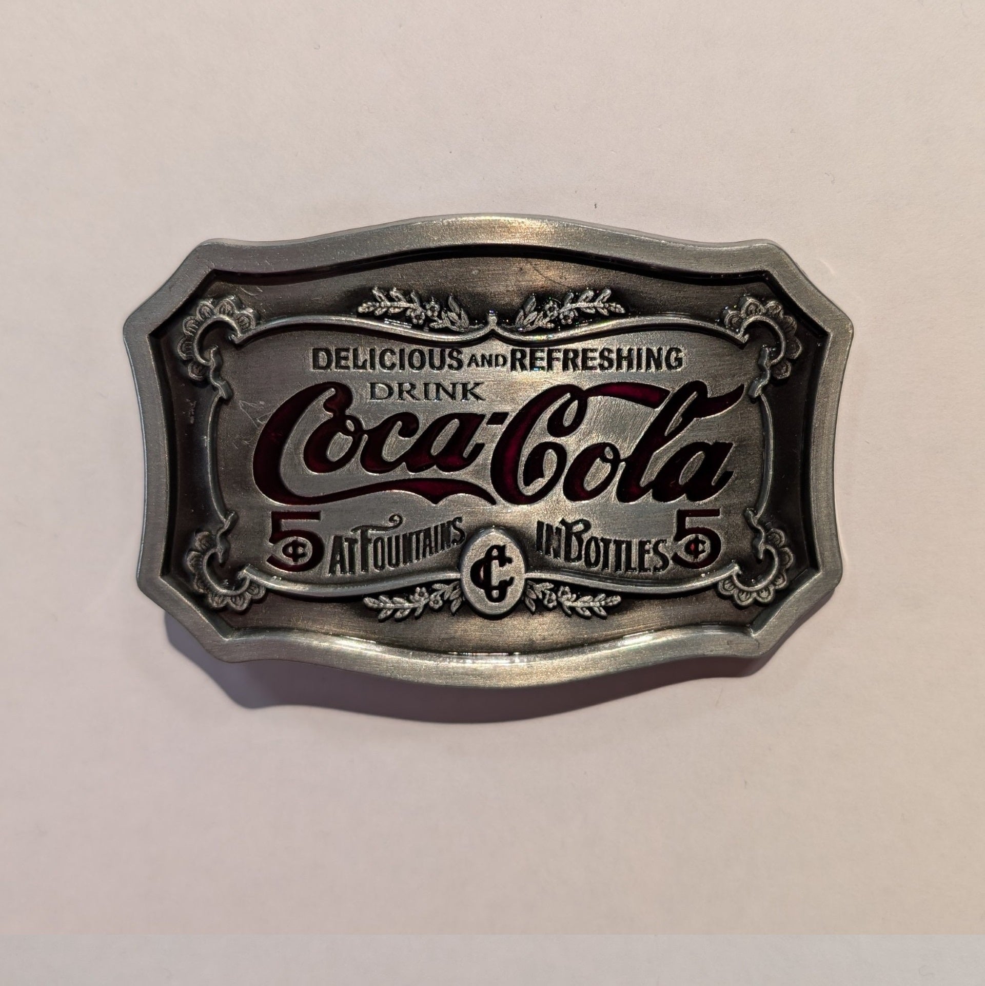 Vintage Style Coke Belt Buckle - Classic Coca-Cola Logo Design for Jeans & Pants - Perfect for Casual Wear, Western Outfits, and Denim Fashion