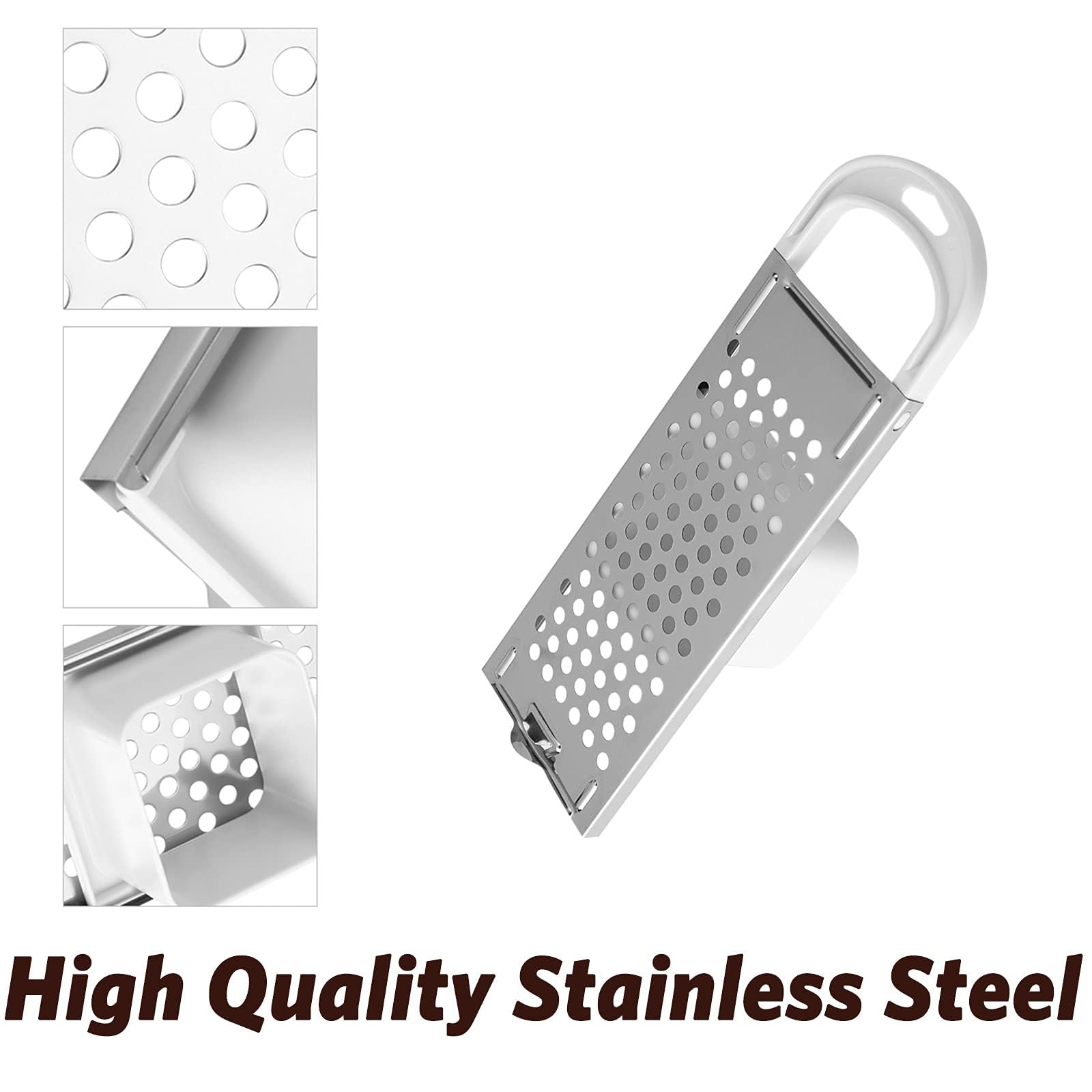 Stainless Steel Spaetzle Maker - Noodle Maker & Pasta Cooking Tool with Rubber Handle for Homemade Egg Noodles, Dumplings & Spaghetti | Perfect for German Cuisine, Family Dinners & Restaurant Use