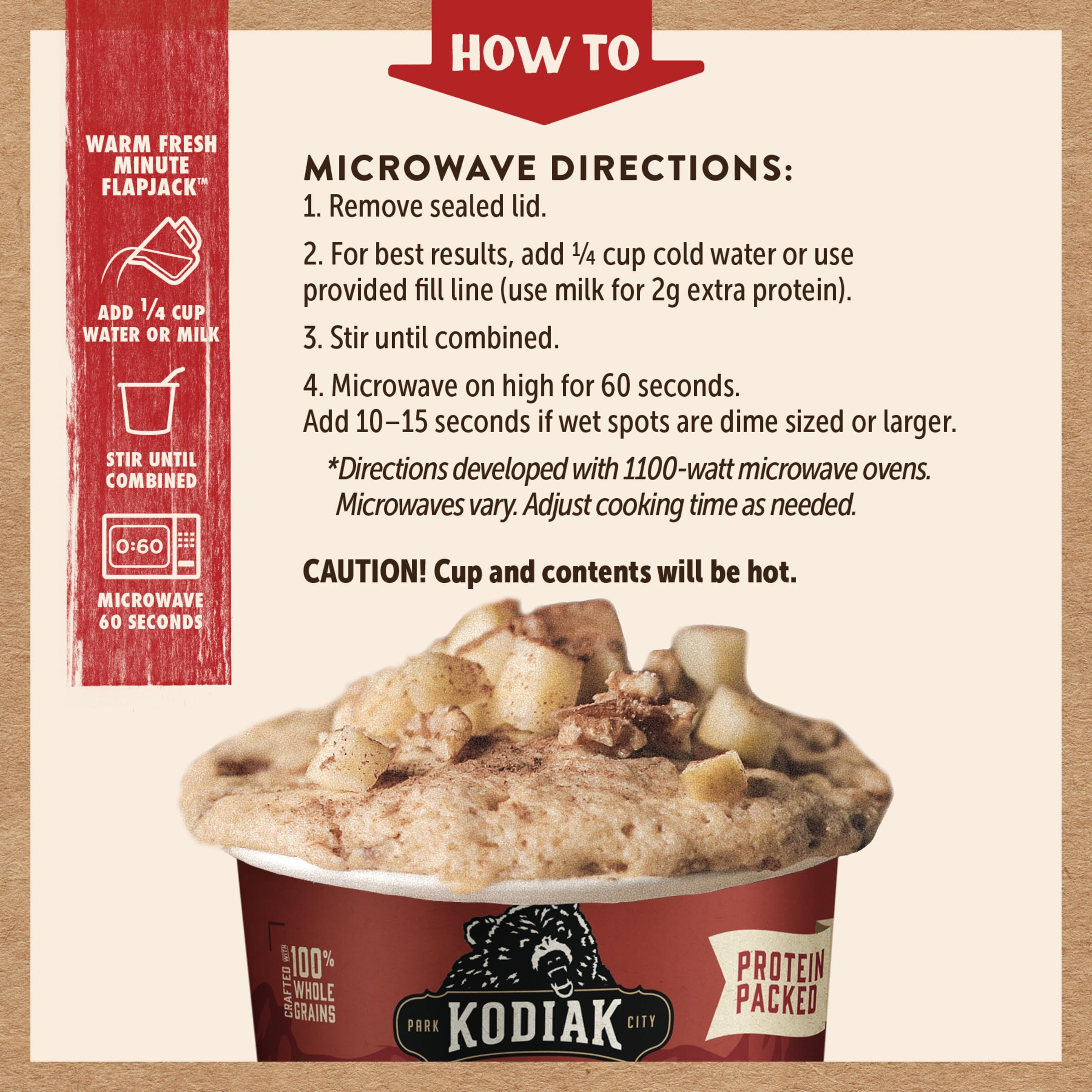 Kodiak Cakes Pancake Mix On the Go - Cinnamon Maple Flavor, 2.26oz (12 Pack) | High Protein Breakfast for Camping, Hiking & Quick Morning Meals