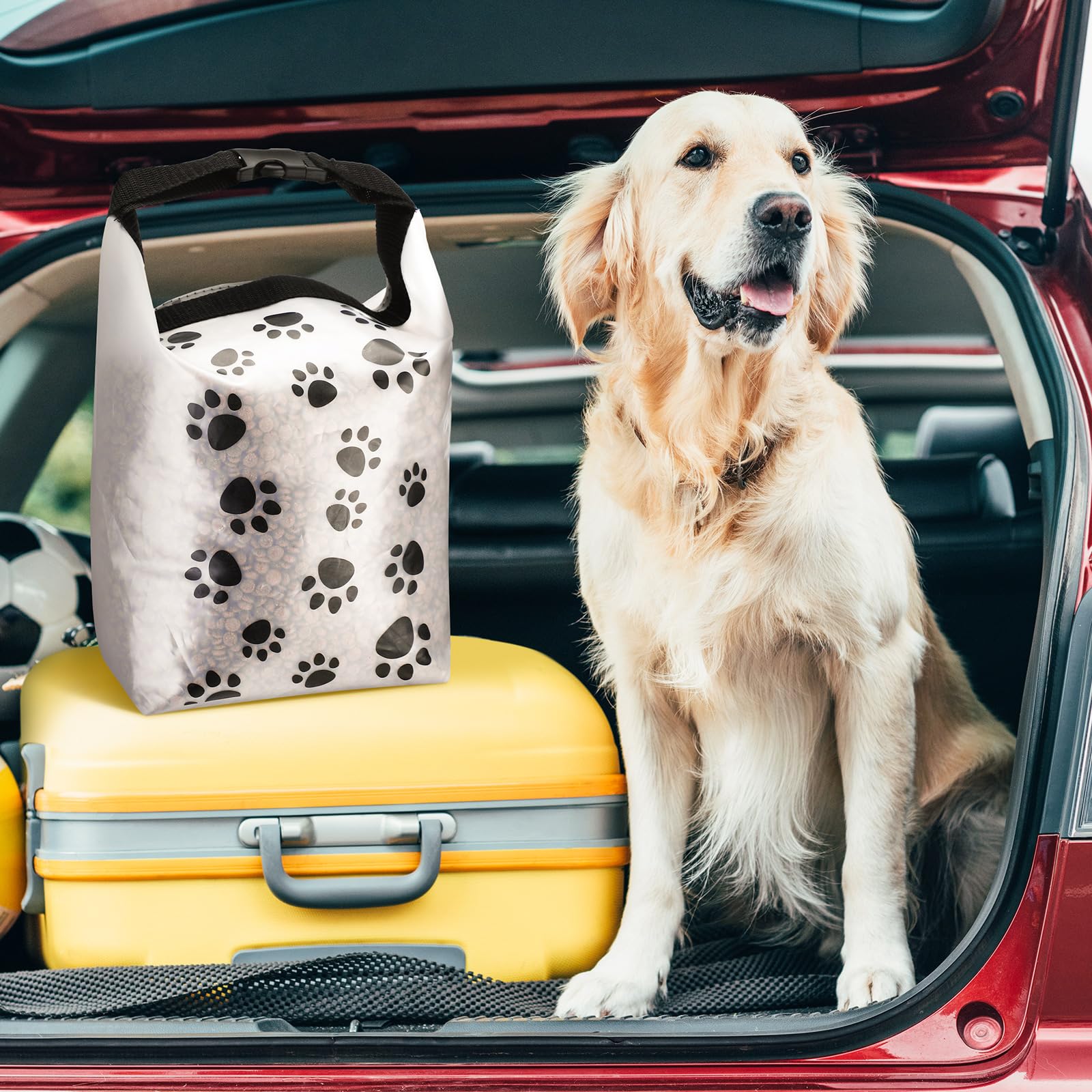 AliceSet 3-Piece Portable Dog Food Travel Bag Set - 40 Cup Capacity, Waterproof Pet Food Storage Container for Camping, Hiking & Daily Use | Perfect for Road Trips, Outdoor Adventures & Pet Travel