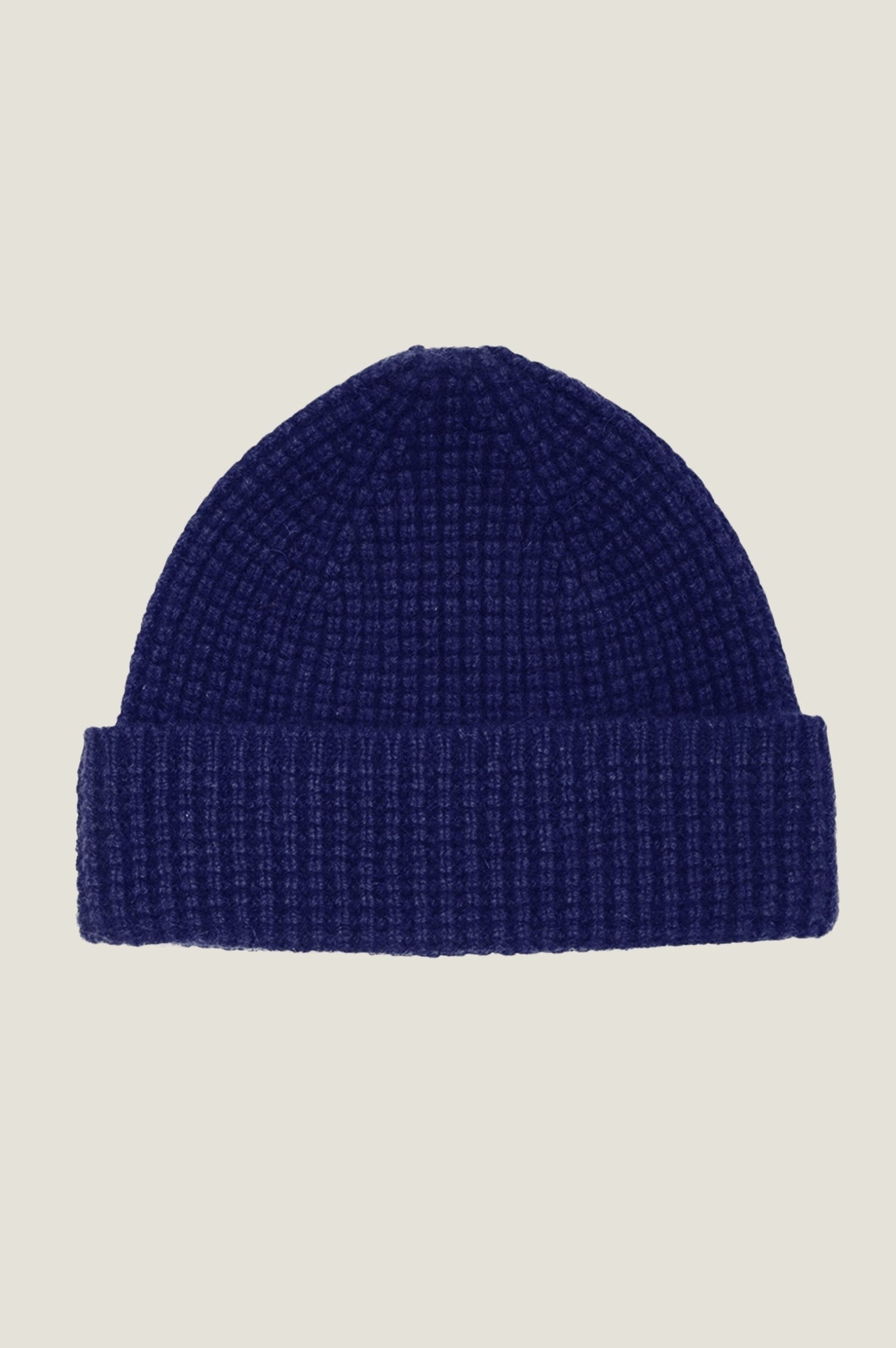 Premium Lambswool Beanie for Men & Women - Soft Winter Hat in Navy Blue - Perfect for Skiing, Hiking and Cold Weather Outdoor Activities