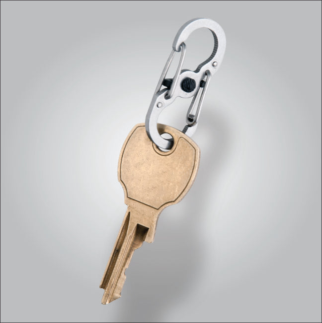 Nite Ize MicroLock S-Biner 2-Pack - Stainless Steel Carabiner Clips for Keys, Tools & Outdoor Gear | Compact & Durable for Hiking, Camping & Everyday Carry