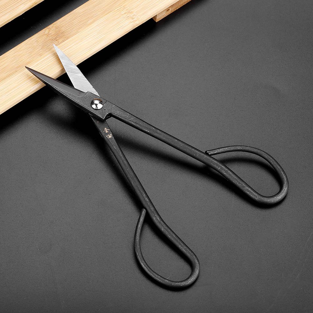 190mm Stainless Steel Bonsai Scissors - Professional Gardening & Flower Arranging Tool for Indoor/Outdoor Use