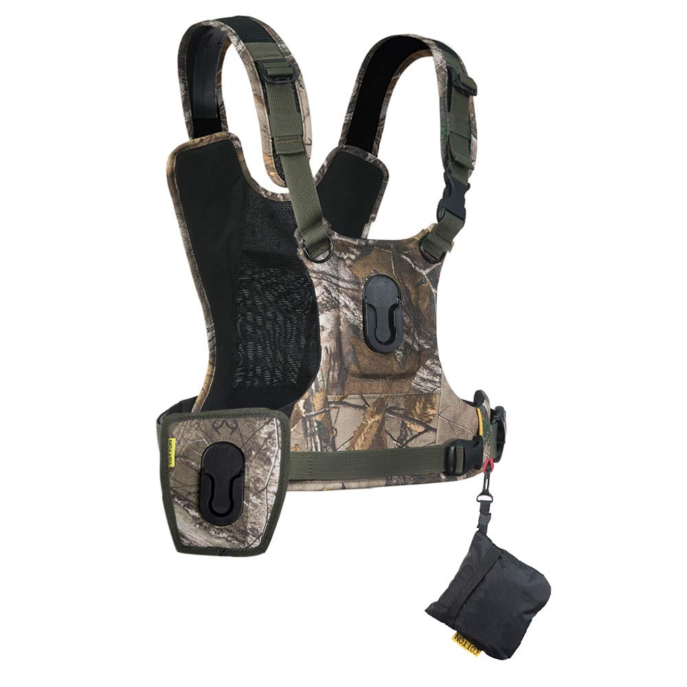 Carrier CCS G3 Camera Harness System for Two Cameras - Camouflage Design | Hands-Free Hunting & Wildlife Photography Gear | Perfect for Outdoor Adventures, Hunting Trips & Nature Exploration