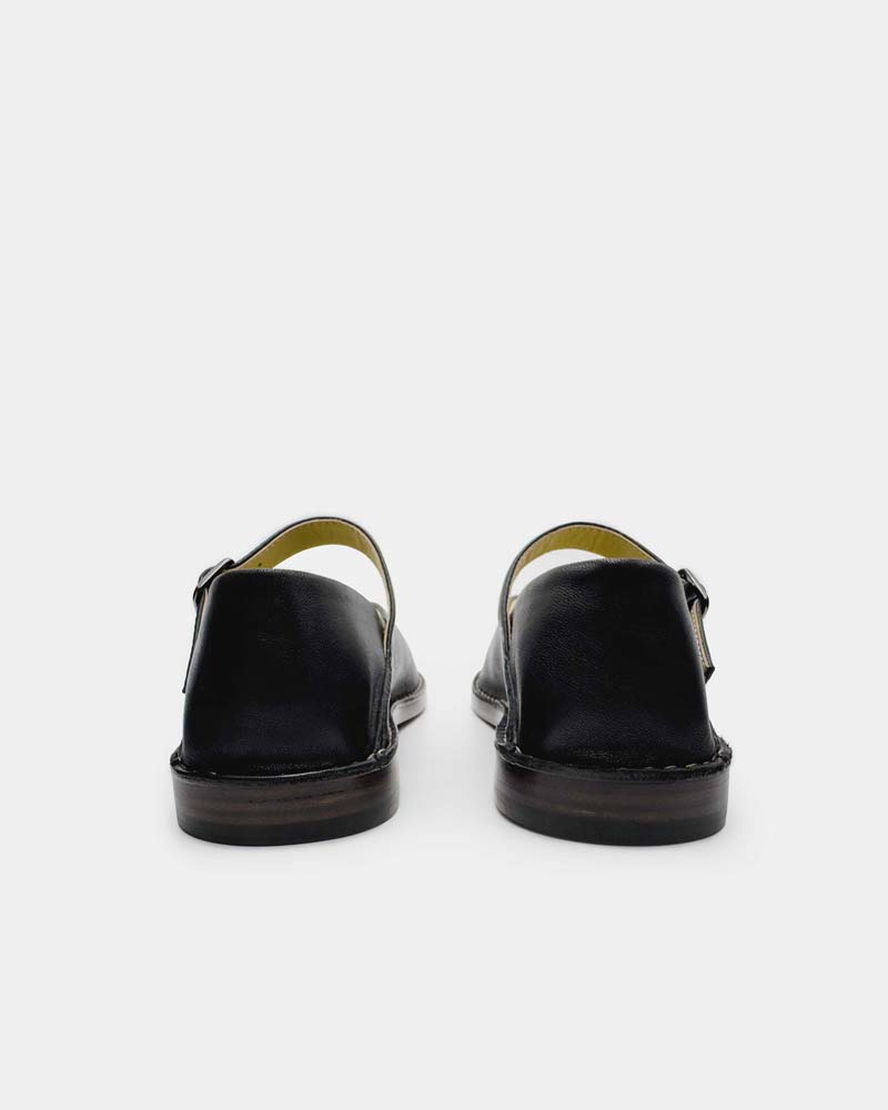 Black Nappa Leather Mary Jane Flats for Women - Comfortable & Stylish Ballet Shoes for Work, Office & Casual Wear