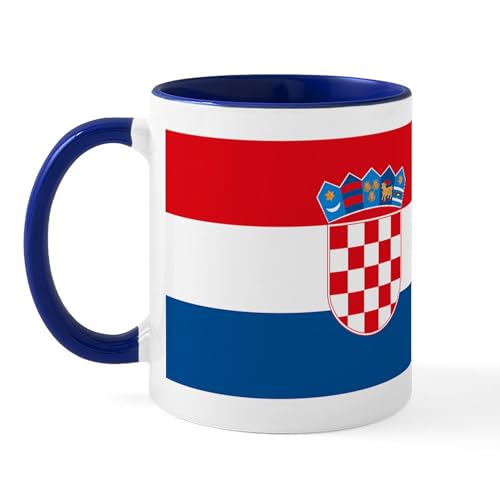 White/Navy Inside - Croatia Flag Mug