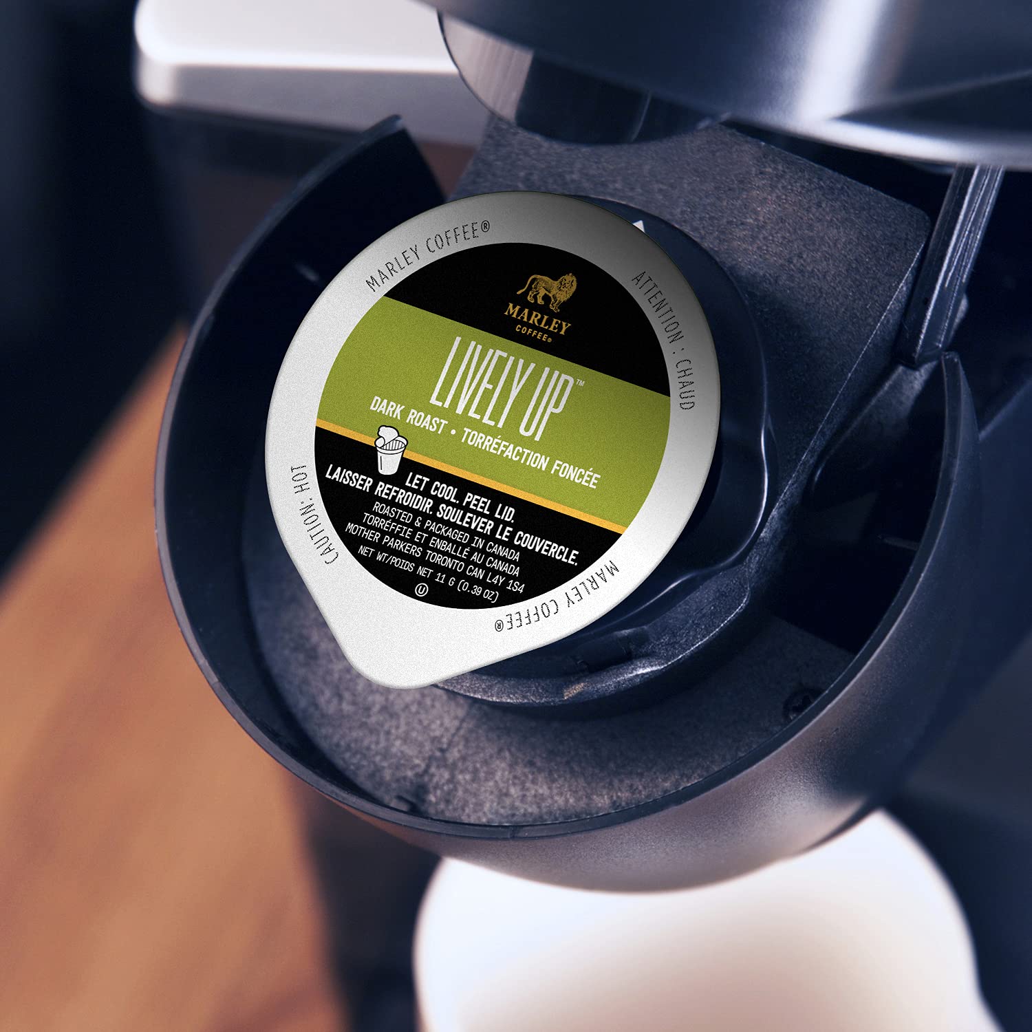 Marley Coffee Lively Up Dark Roast - Fair Trade Certified K-Cup Pods for Keurig Brewers, 72 Count (6 Packs of 12) - Bold & Smooth Coffee for Home, Office or Gifting