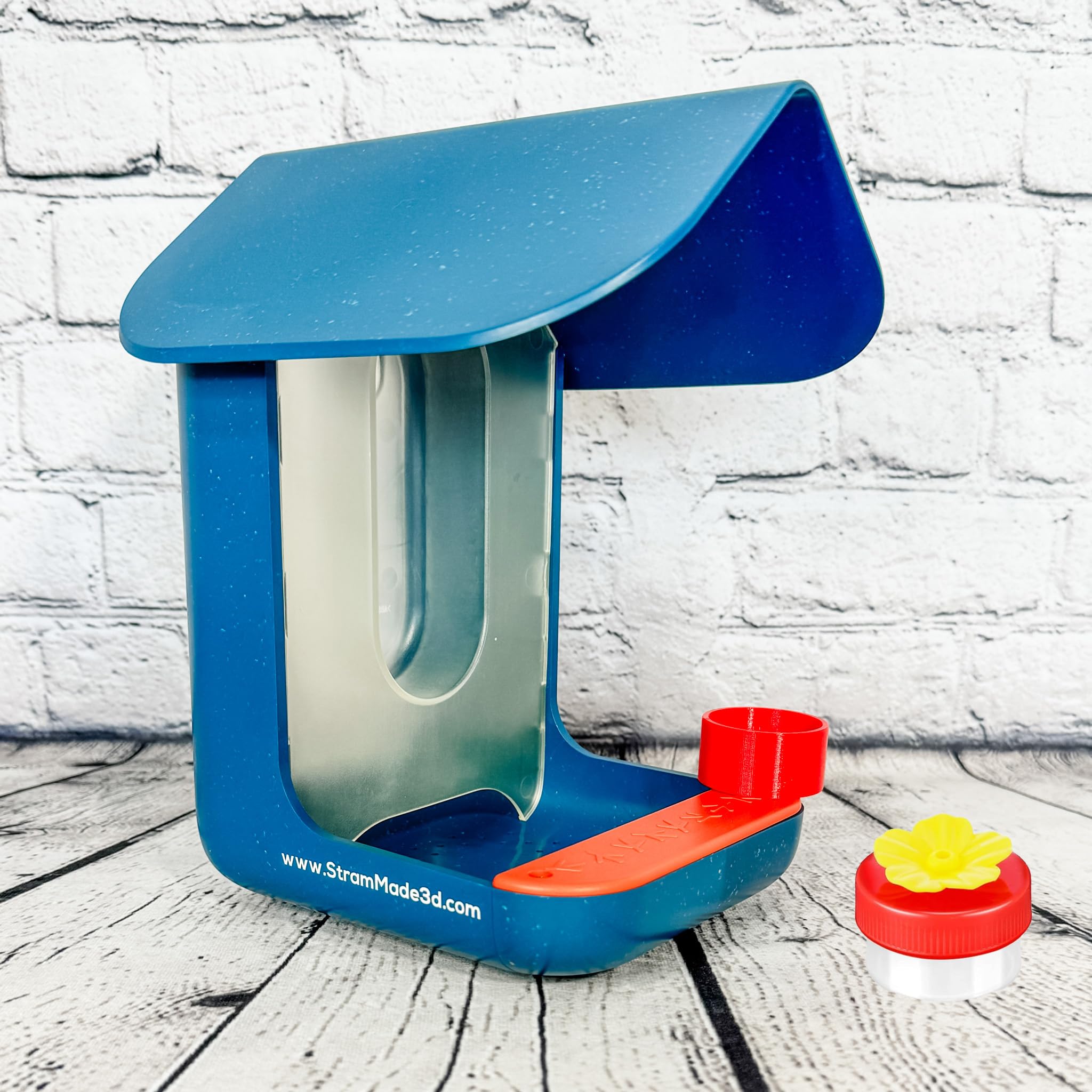 Hummingbird Cup Holder for Bird Buddy - Red Feeder Cup with Attachable Holder | Perfect for Backyard Bird Watching & Garden Decor