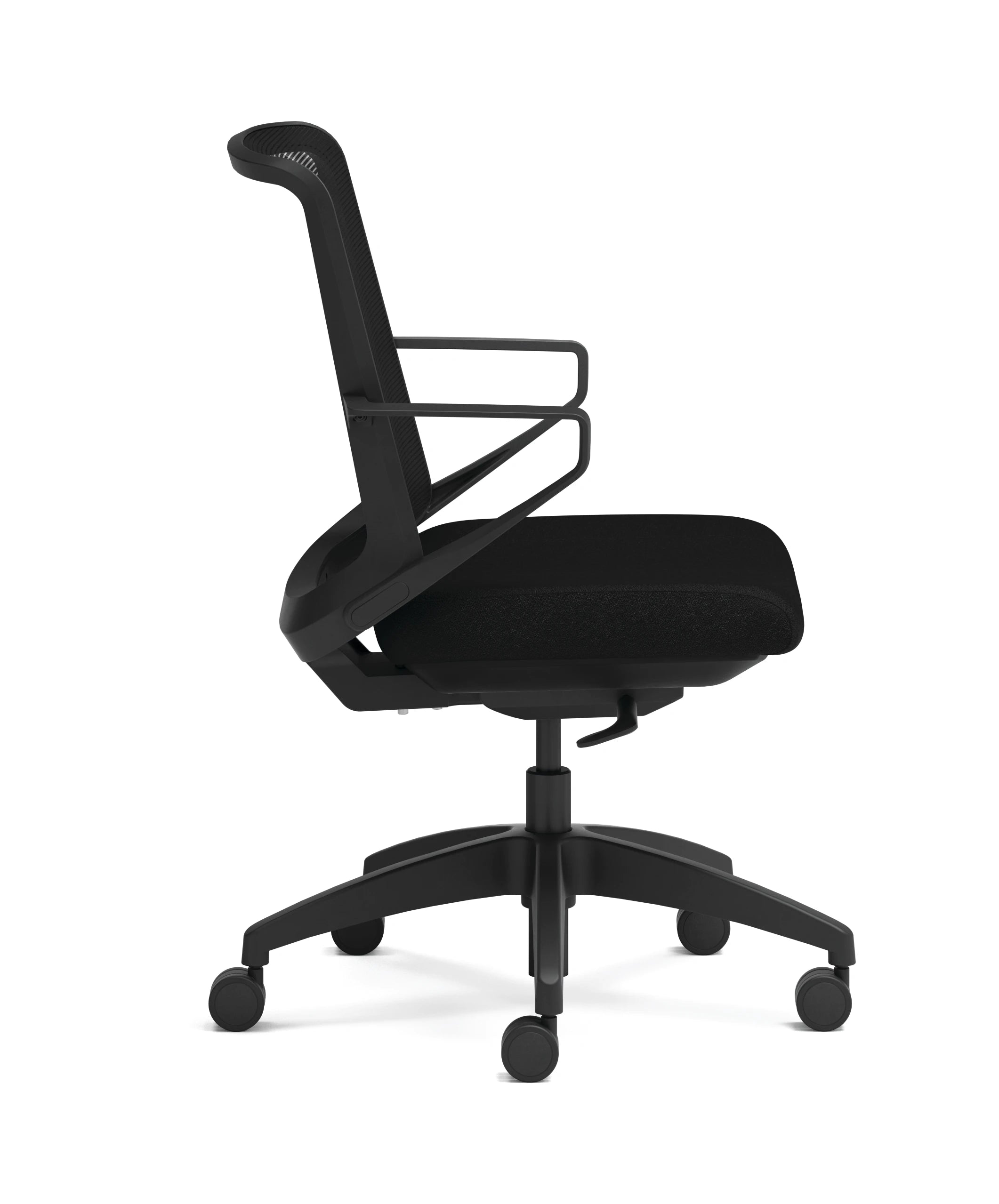 Ergonomic Cliq Office Chair with Synchro Tilt Mechanism - Basalt Fabric & Black Designer Frame for Home Office, Gaming, and Workspace Comfort