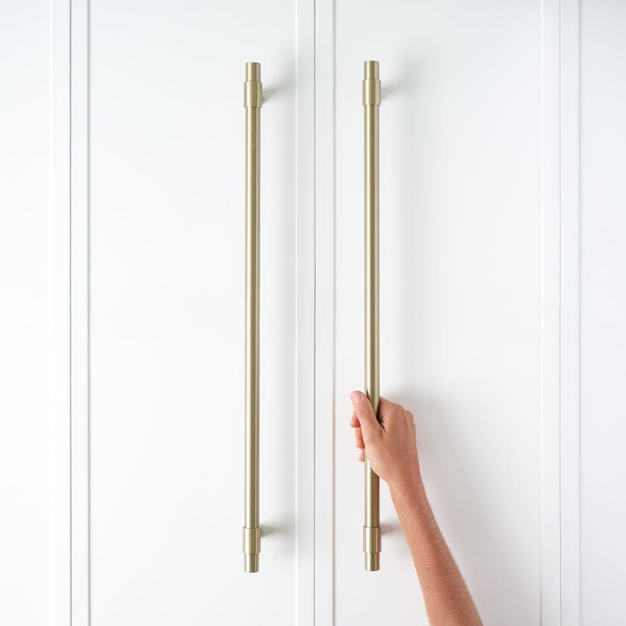 Warm Brushed Nickel Front Door and Appliance Pull - Durable Cabinet Handles for Kitchen, Bathroom & Furniture Upgrade
