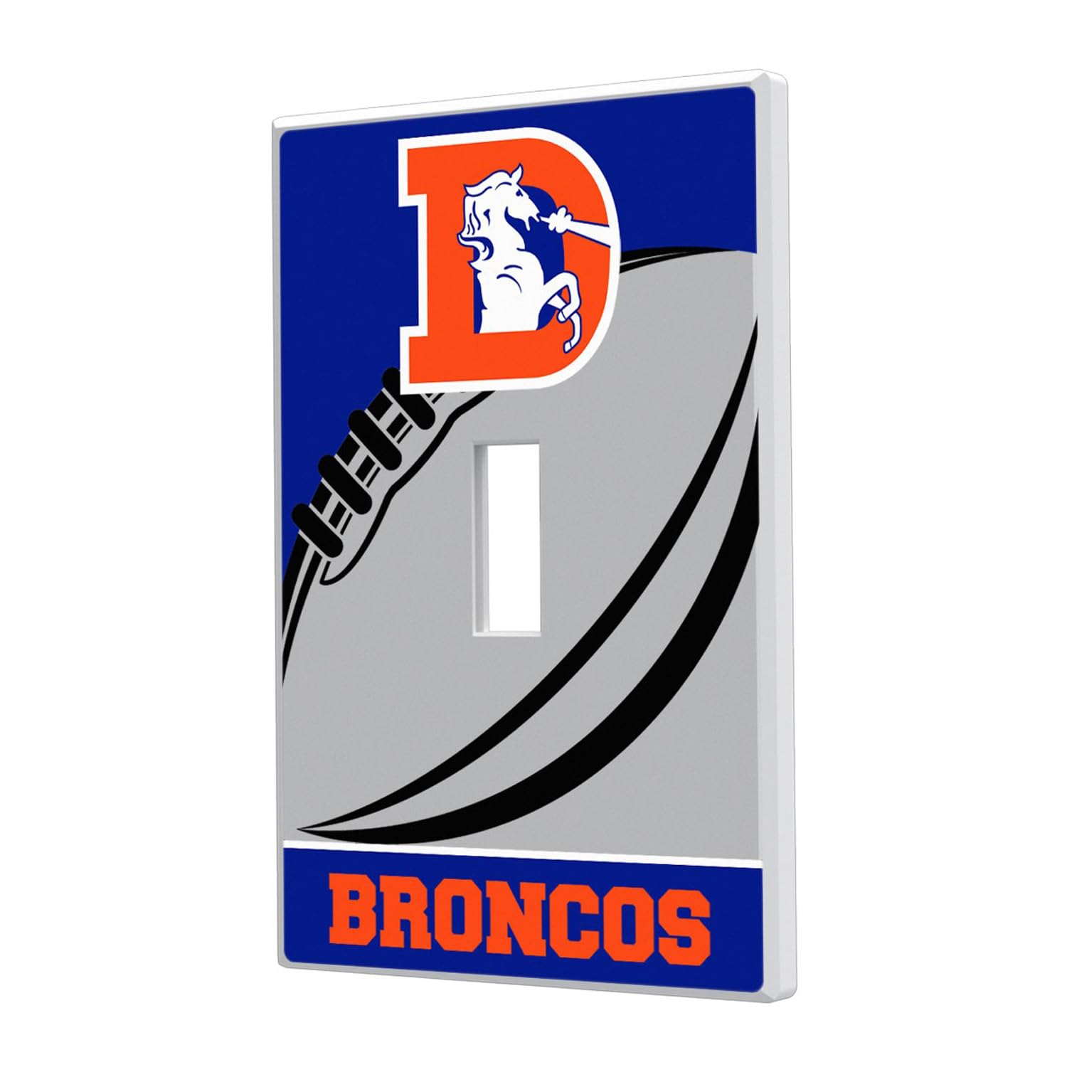NFL Passtime Design Single Toggle Light Switch Plate Cover - Decorative Wall Plate for Bedroom, Living Room, Game Room & Man Cave Decor