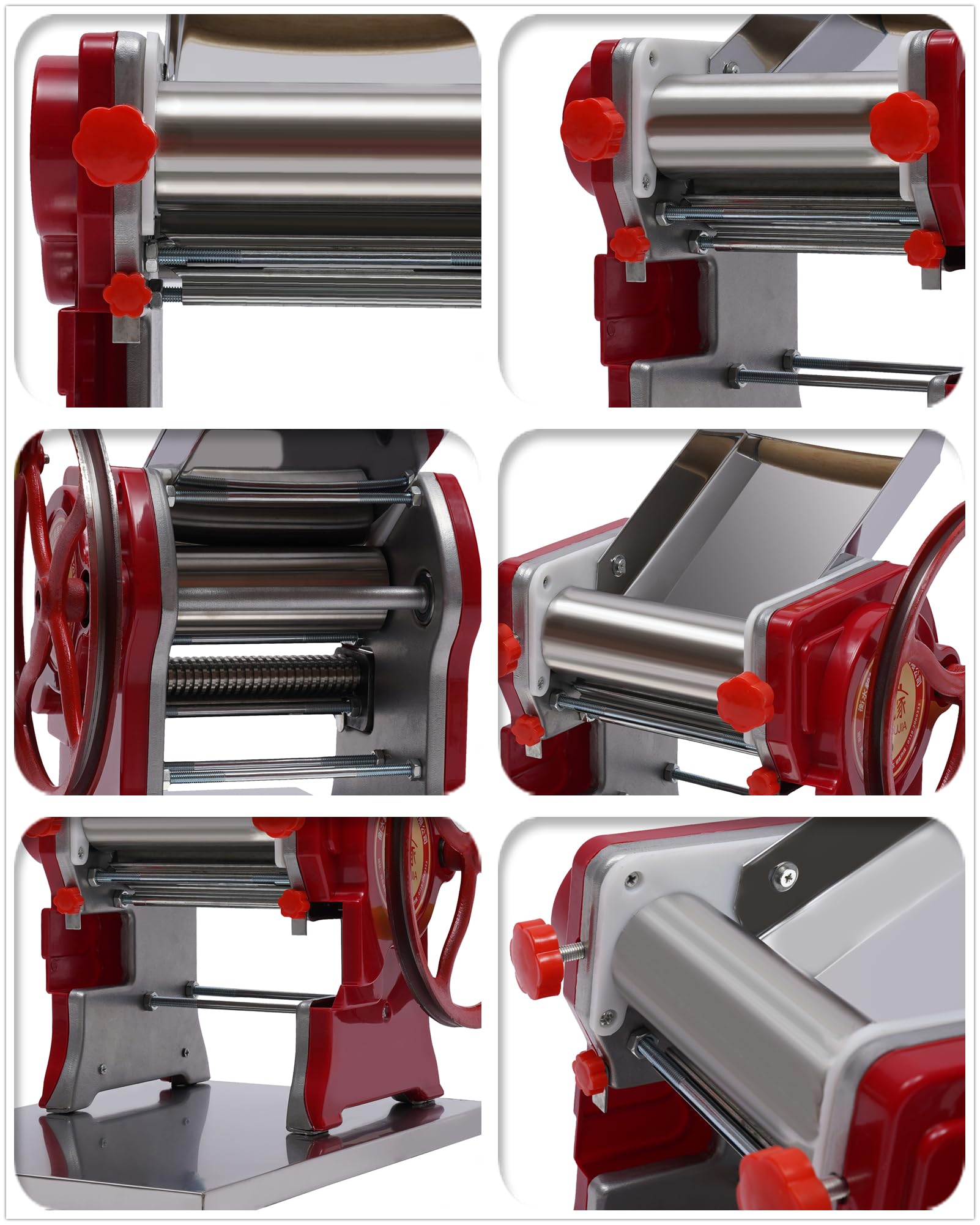 Commercial & Home Pasta Maker Machine - Automatic Noodle, Spaghetti, Dumpling Dough Press & Roller Sheeter | Perfect for Italian Cuisine, Asian Noodles & Homemade Pasta