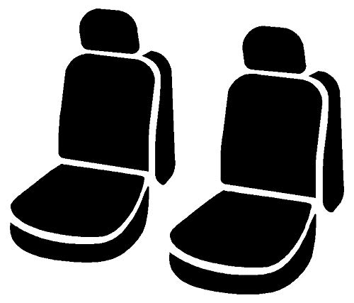 Fia SP87-40 Black Custom Fit Front Seat Cover for Bucket Seats - Premium Polyester Material (Black) | Perfect for Cars, Trucks & SUVs - Protects Seats from Wear & Spills