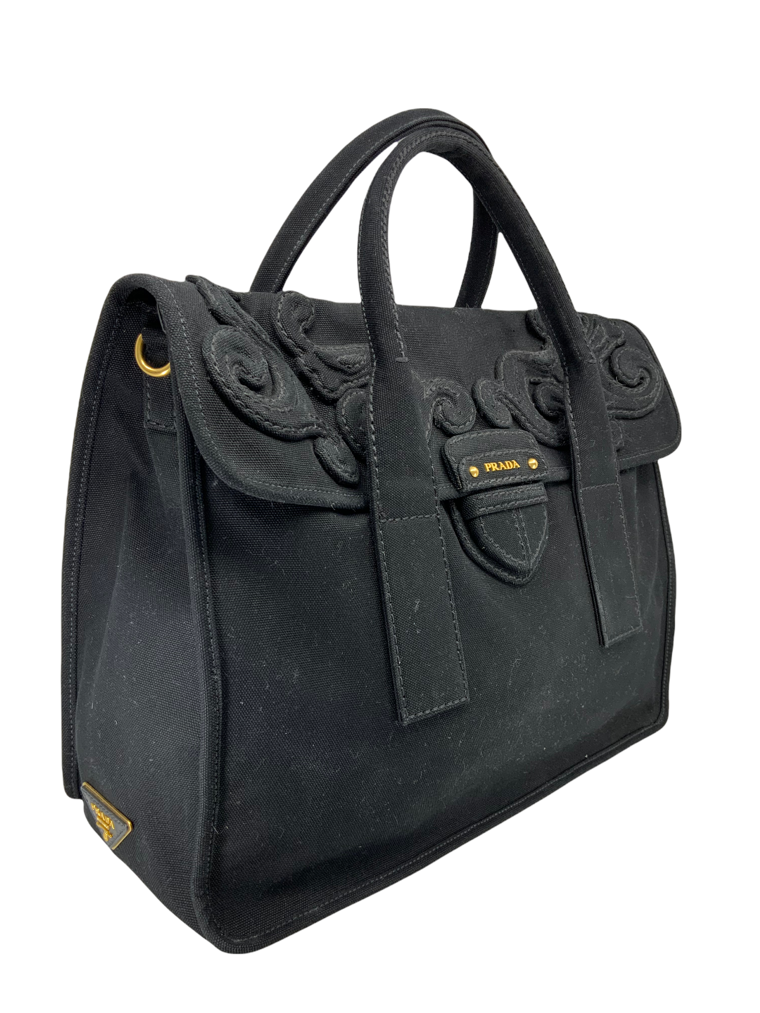 PRADA Canapa Pattina Large Shopping Tote Bag - Stylish & Spacious Leather Handbag for Women, Perfect for Work, Travel & Everyday Use