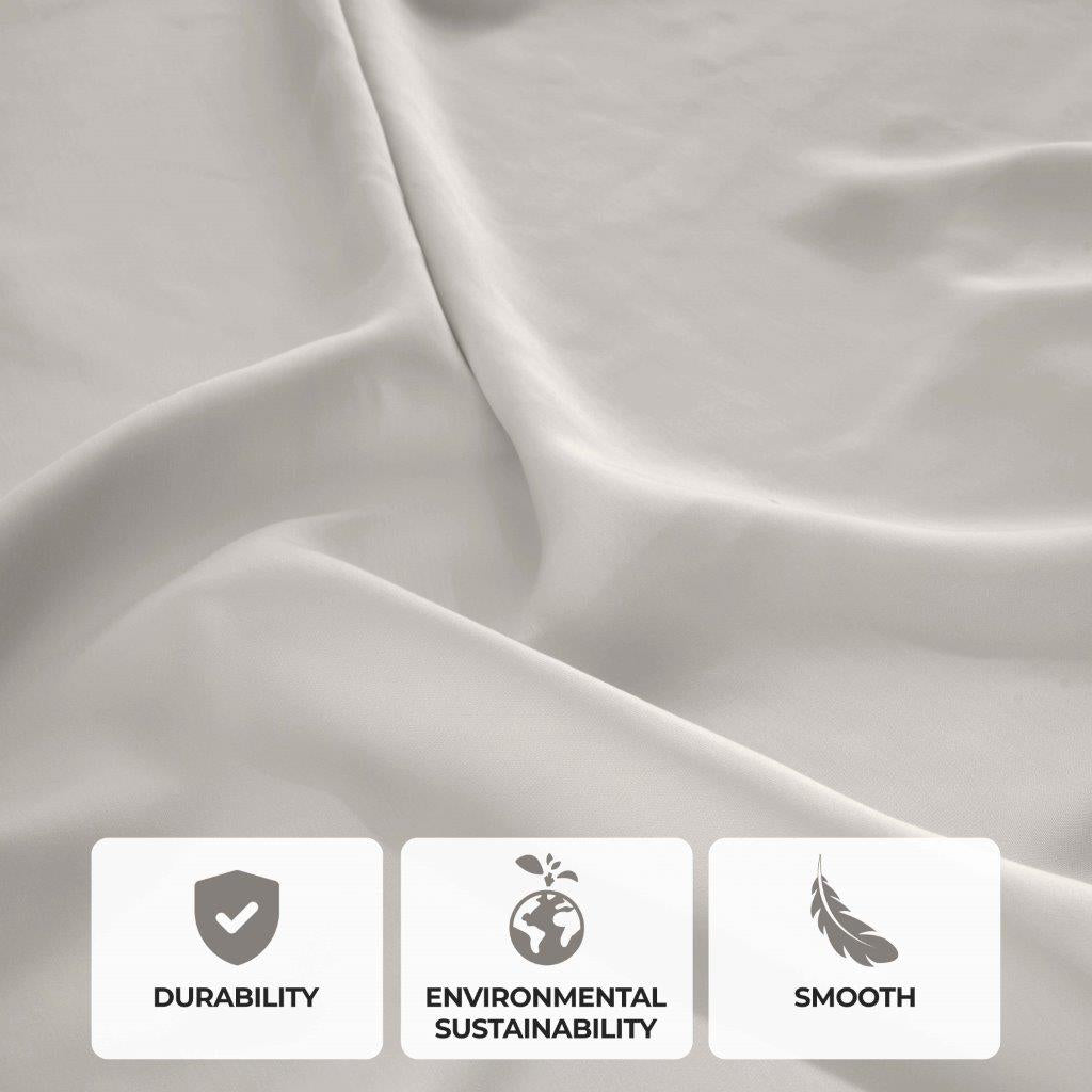 400 Thread Count Modal Beechwood Bed Sheet Set - Ultra Soft, Breathable & Deep Pocket Fitted - Perfect for Luxury Bedding & Comfortable Sleep