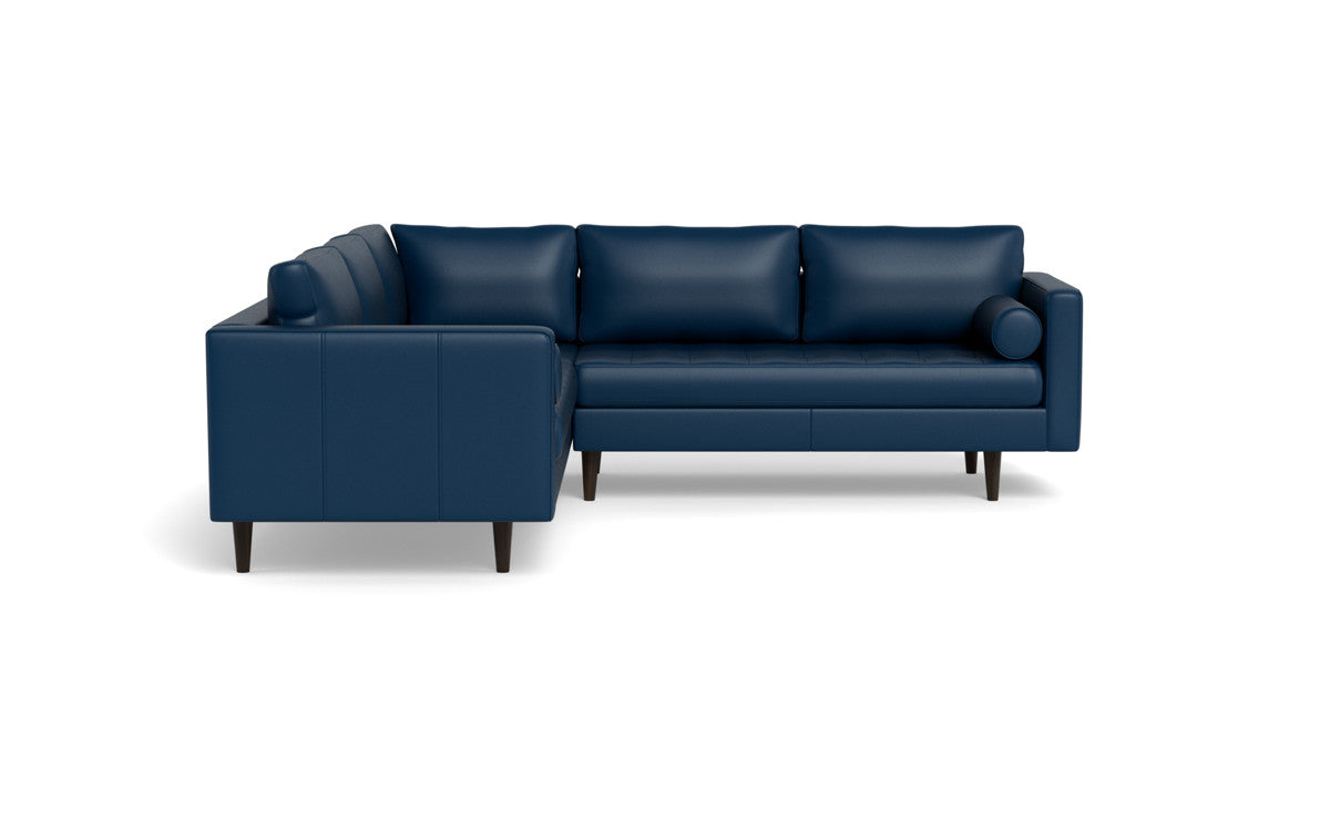Ladybird 103 Genuine Leather Corner Sectional Sofa - Modern L-Shaped Couch for Living Room, Lounge & Home Theater Comfort