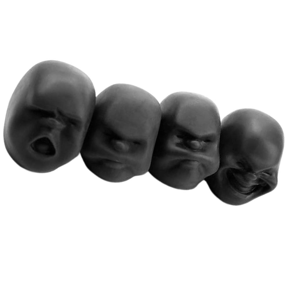 Bestoyard 4 Pack Stress Relief Squeeze Balls - Funny Human Face Venting Toys for Adults, Kids & Teens - Perfect for Anxiety Relief, Office Stress, Classroom Fidgeting - Great Christmas & Halloween Party Favors