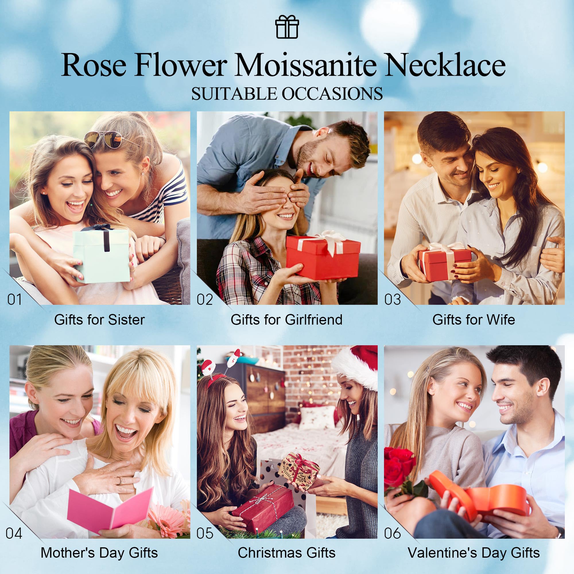 1-3 CT D Color VVS1 Moissanite Heart Necklace for Women - 925 Sterling Silver Anniversary & Birthday Gift for Wife, Girlfriend - Perfect for Valentine's Day, Proposal, and Romantic Occasions