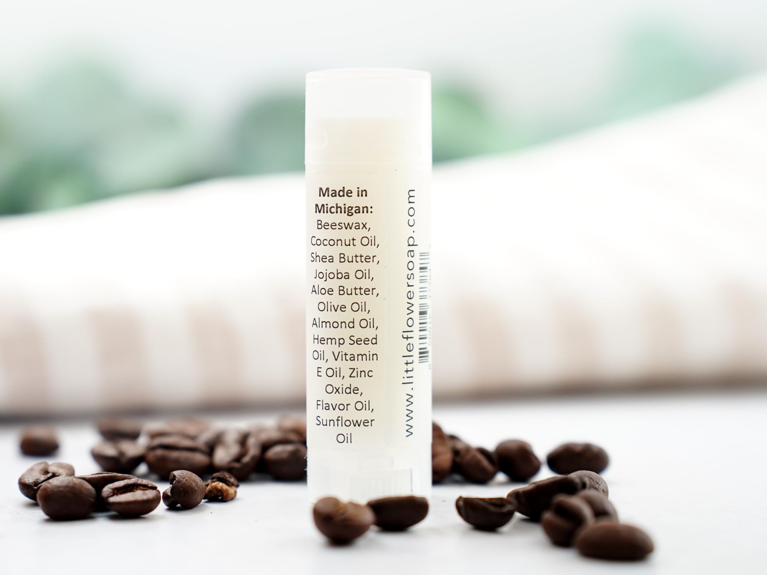 Organic Coffee Lip Balm - Handmade Natural Moisturizing Chapstick for Dry Lips - Perfect Stocking Stuffer Gift for Coffee Lovers - Ideal for Winter Skincare & Daily Hydration