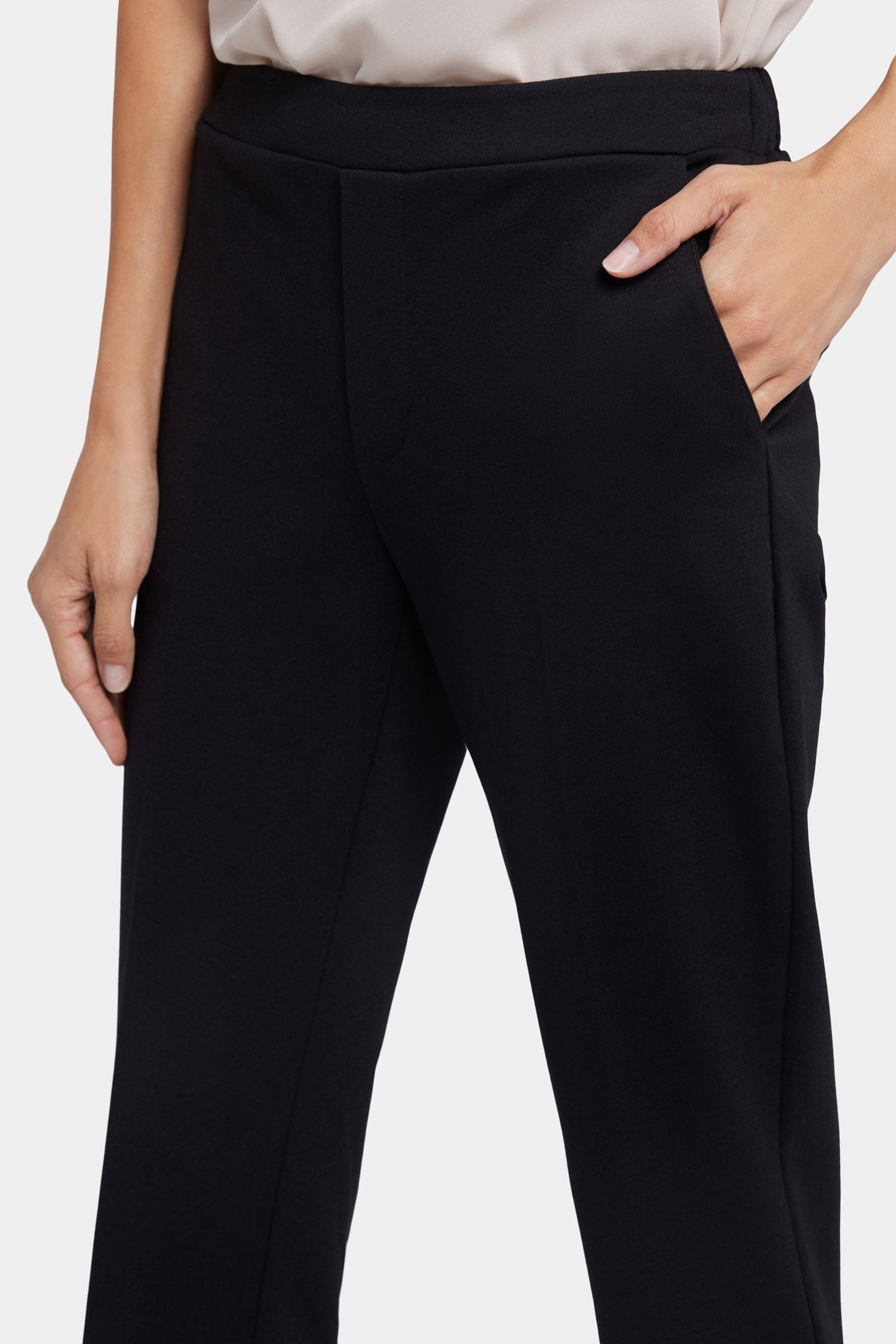 Cassidy Women's Ankle Pull On Pants - Comfortable Stretch Work Pants for Business Casual & Office Wear (Black)