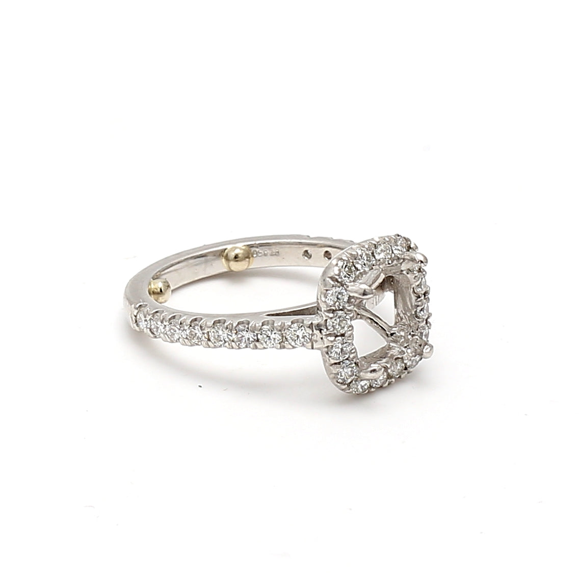 0.26 Carat Round Brilliant G VS1 Diamond Platinum Semi Mount Ring - Perfect for Engagement, Wedding & Anniversary Jewelry Gifts