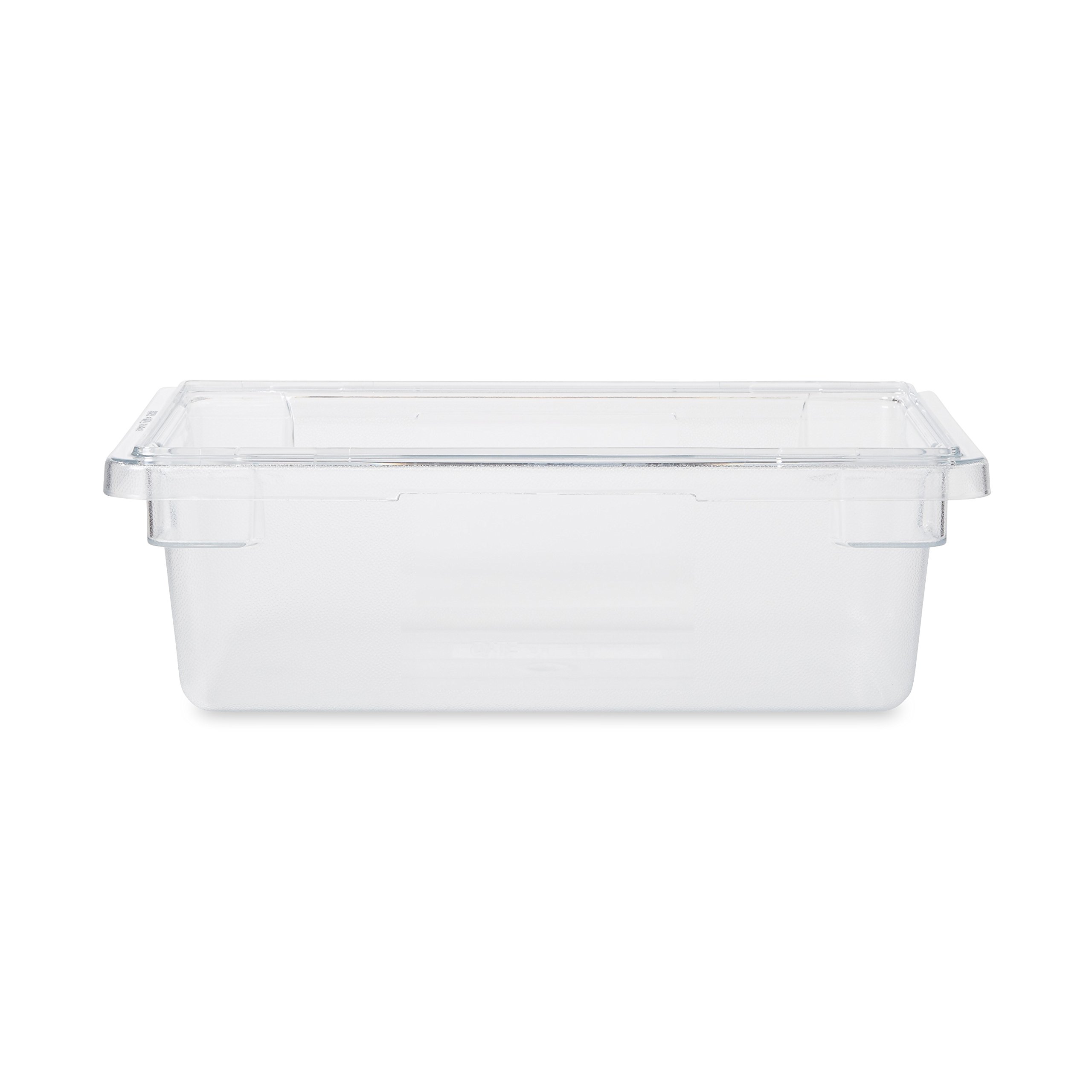 Rubbermaid Commercial 3.5 Gallon Clear Polycarbonate Food Storage Container - Durable Kitchen Tote Box for Restaurants, Cafeterias & Meal Prep | Perfect for Bulk Food Storage, Leftovers & Commercial Kitchen Organization