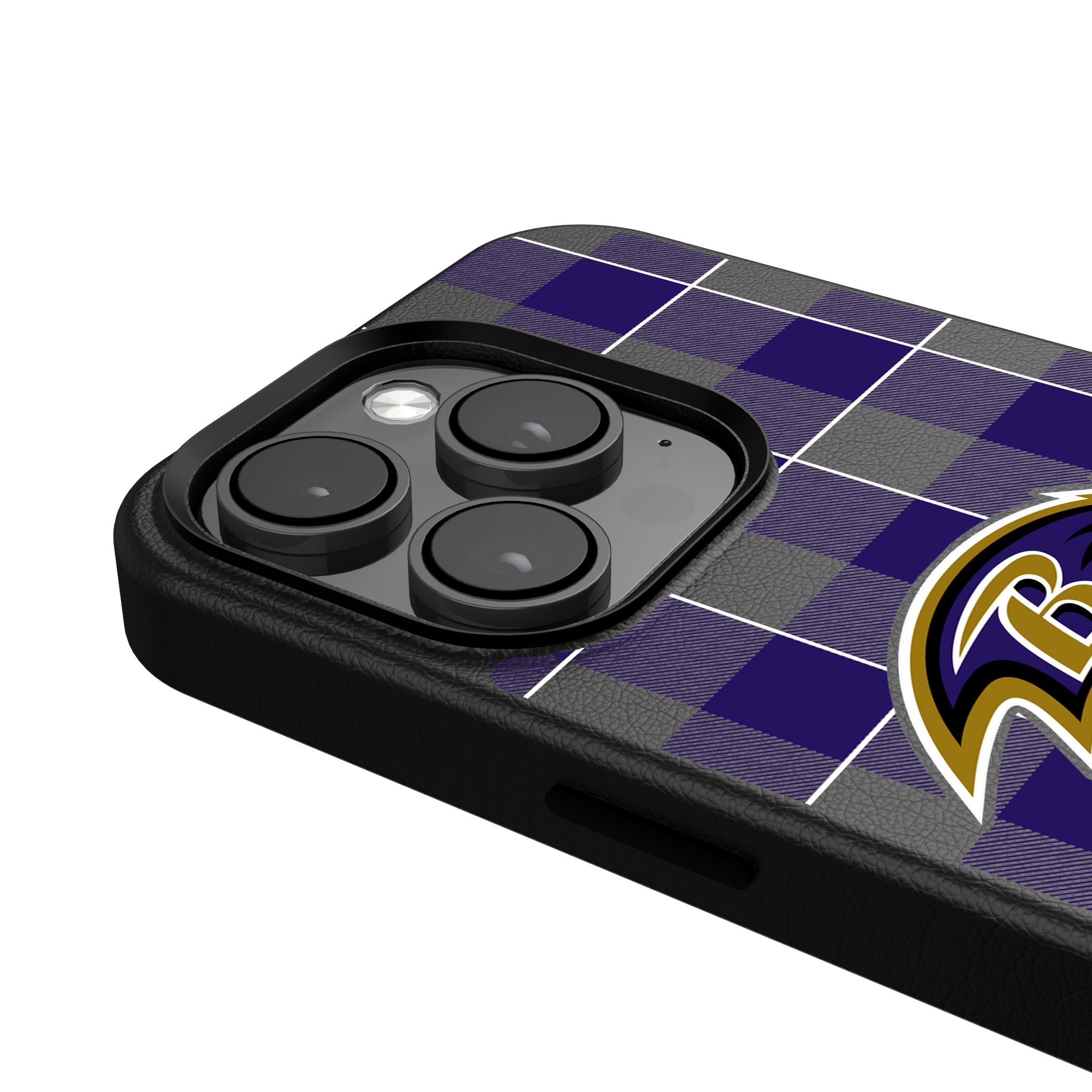 Baltimore Ravens Plaid MagSafe Compatible Case for iPhone 14/13/12 Pro Max - Durable Protective Cover for Football Fans - Perfect for Game Day & Everyday Use