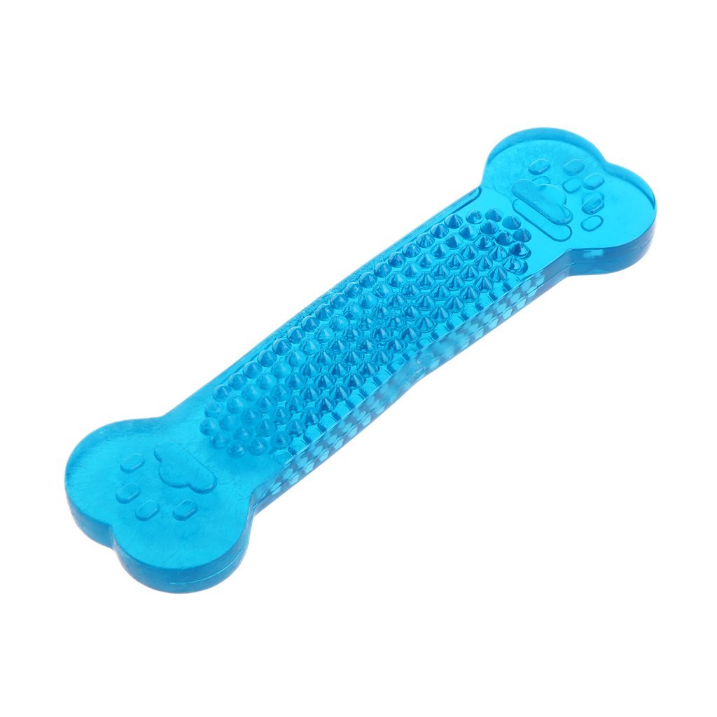Premium Durable Silicone Pet Chew Toy for Dogs & Cats - Bone-Shaped Teeth Cleaning Stick, Random Colors - Promotes Dental Health & Reduces Anxiety - Perfect for Playtime, Training & Teething Relief