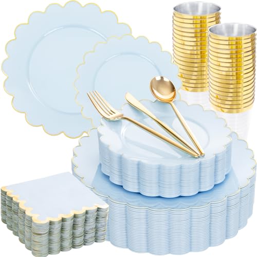 Light Blue with Gold