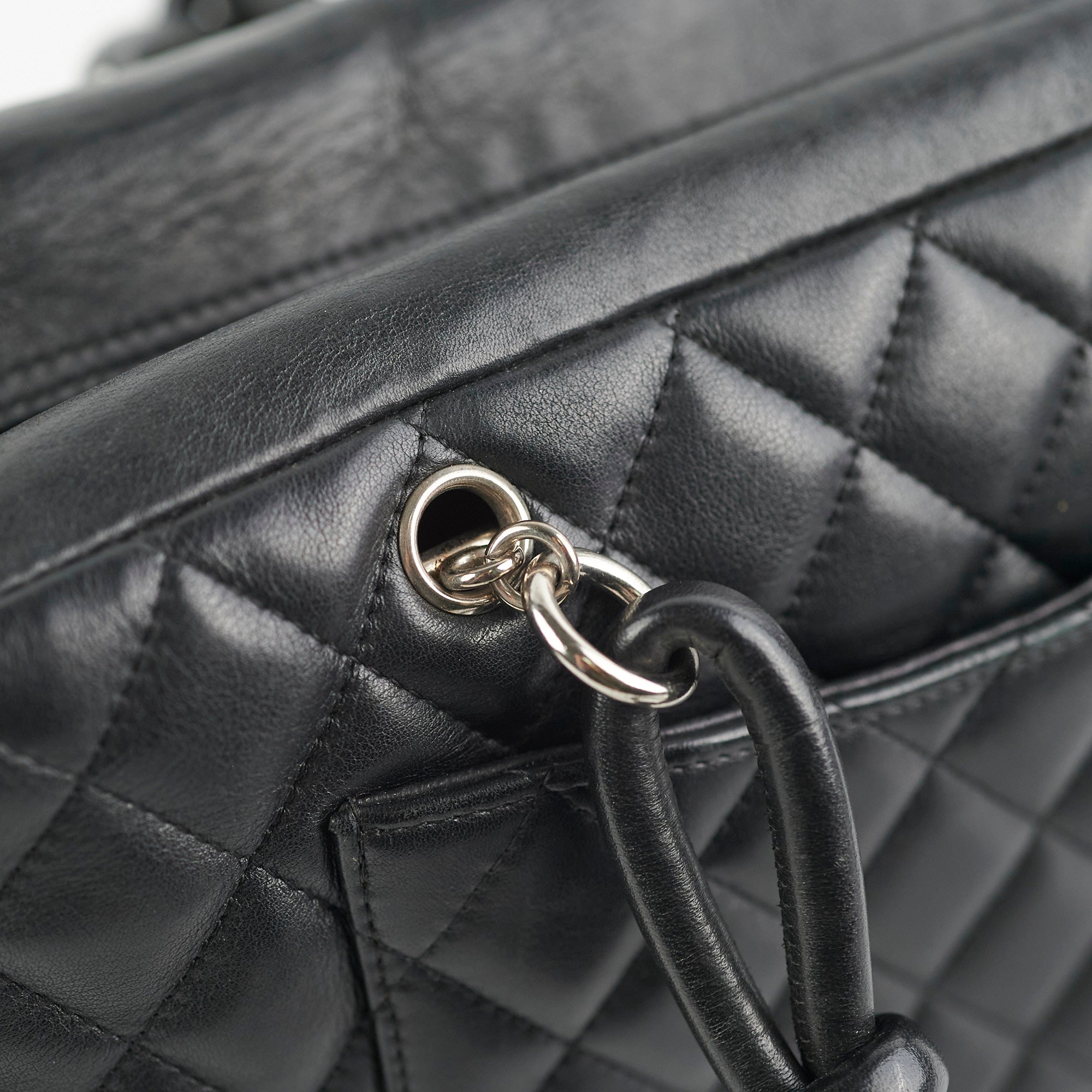 Chanel Cambon Bowler Bag - Genuine Lambskin Leather Handbag in Classic Black | Perfect for Work, Travel & Evening Events